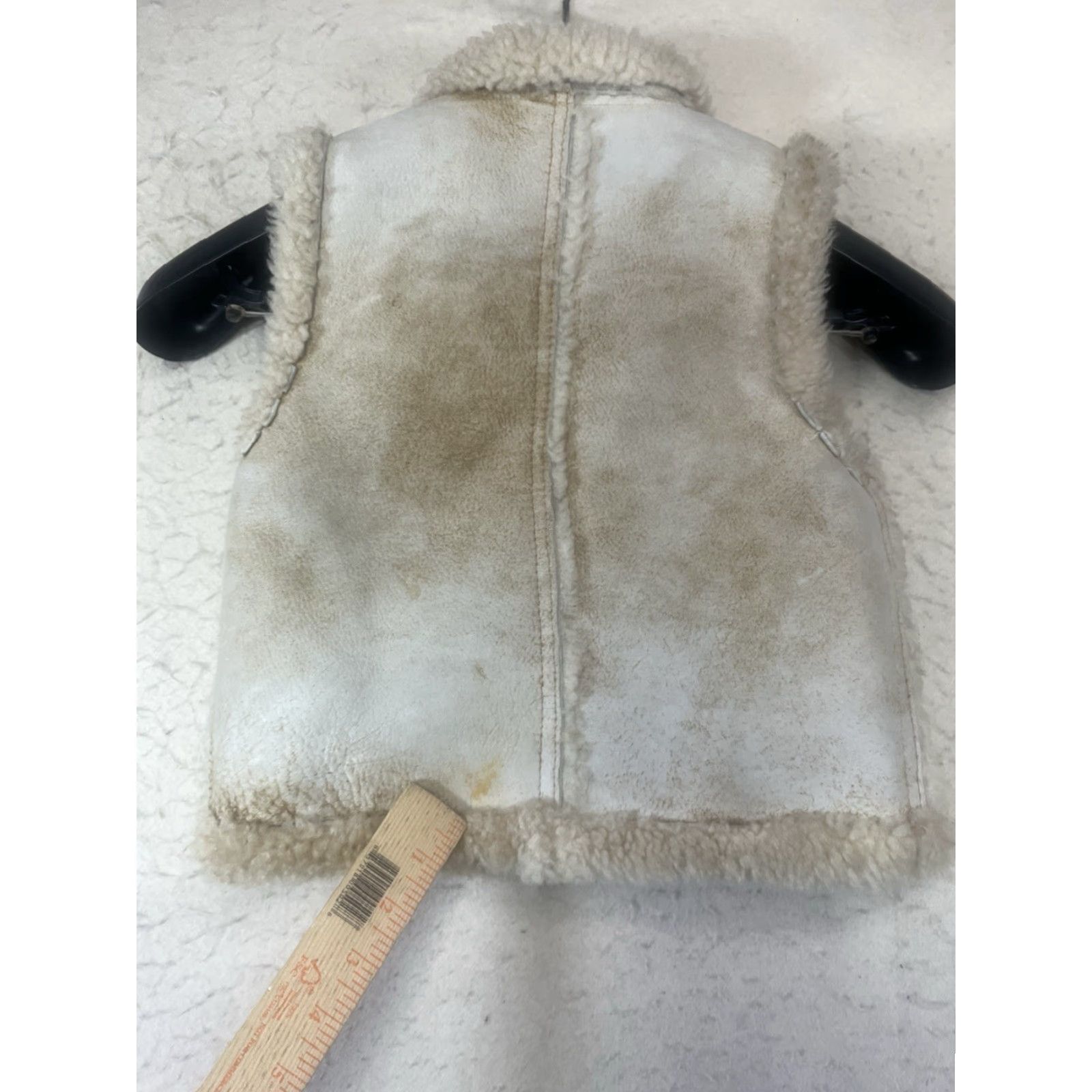 Vintage VINTAGE Overland Vest Women L Beige Leather Shearling Mid-Length Casual Fall Winter Spring Size L / US 10 / IT 46 - 6 Thumbnail