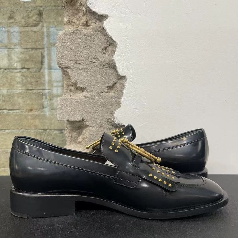 Dior Dior Dior Men's Leather Shoes with Studs-2507 Size US 6.5 / EU 39-40 - 4 Thumbnail