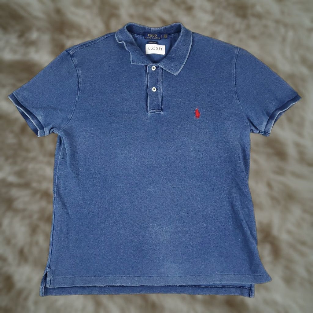 Ralph Lauren Ralph Lauren Polo Shirt Large Blue Casual Short Sleeve Button Collar Mens Size US L / EU 52-54 / 3 - 1 Thumbnail