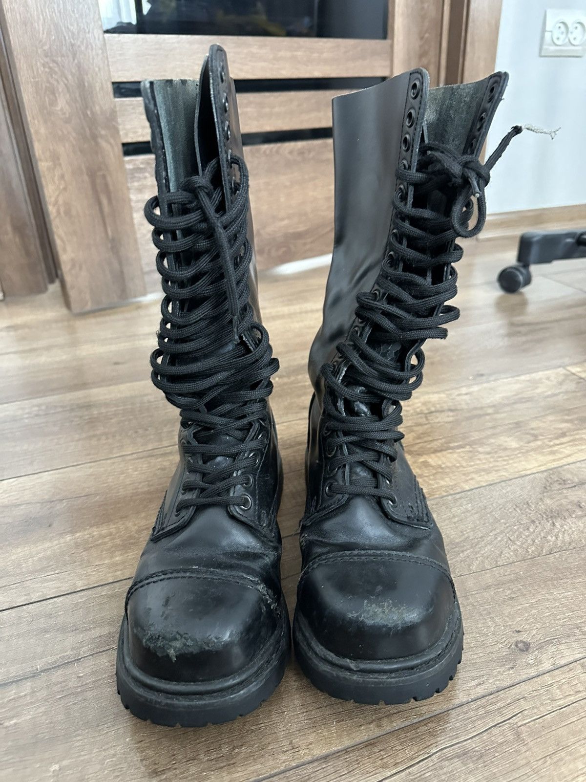 Undercover Undercover Vintage High Top Leather Boots Size US 5 / EU 37 - 13 Thumbnail