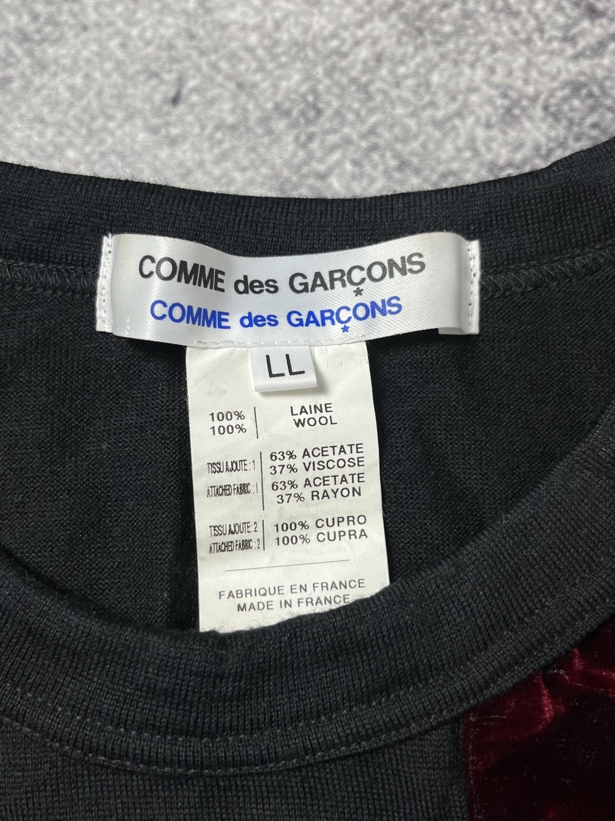 Comme des Garcons 🔥COMME DES GARÇONS PATCHWORK ARCHIVE T SHIRT TEE CDG 90'S Size L / US 10 / IT 46 - 3 Thumbnail