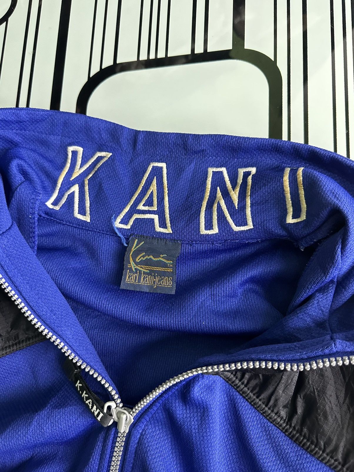 Karl Kani × Vintage Karl Kani Embroidered Logo Zipper Sweater Size US L / EU 52-54 / 3 - 10 Thumbnail