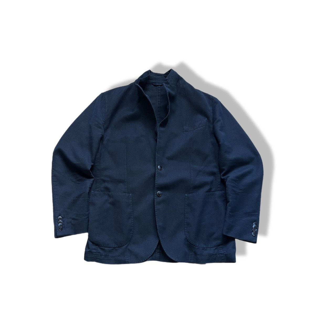 L.B.M. 1911 L.B.M. 1911 Texture Blue Blazer 54r Large Size 54R - 1 Thumbnail