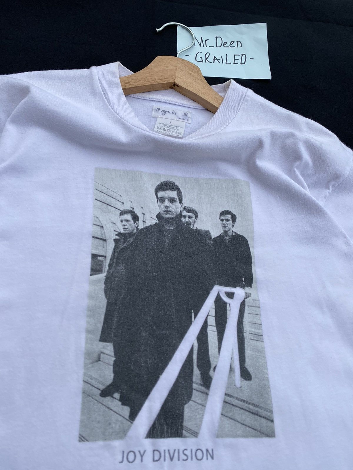 agnes b. Vintage Agnes B. x Joy Division Rare Printed Tshirt Size US L / EU 52-54 / 3 - 10 Thumbnail