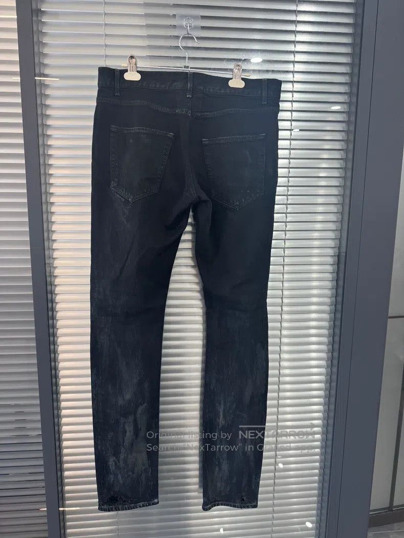Saint Laurent Paris Saint Laurent Paris Black Large Destroyed Ripped Jeans Size US 32 / EU 48 - 2 Thumbnail