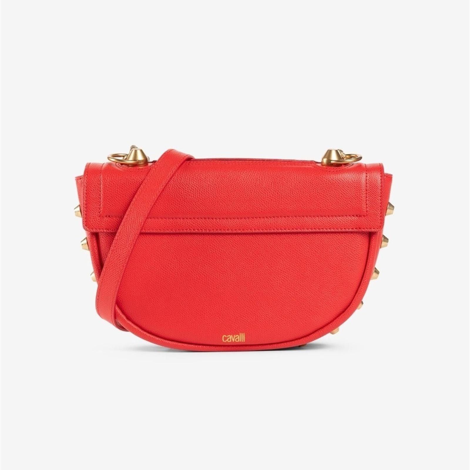 Roberto Cavalli TIGER TOOTH C LOGO SHOULDER BAG​​​