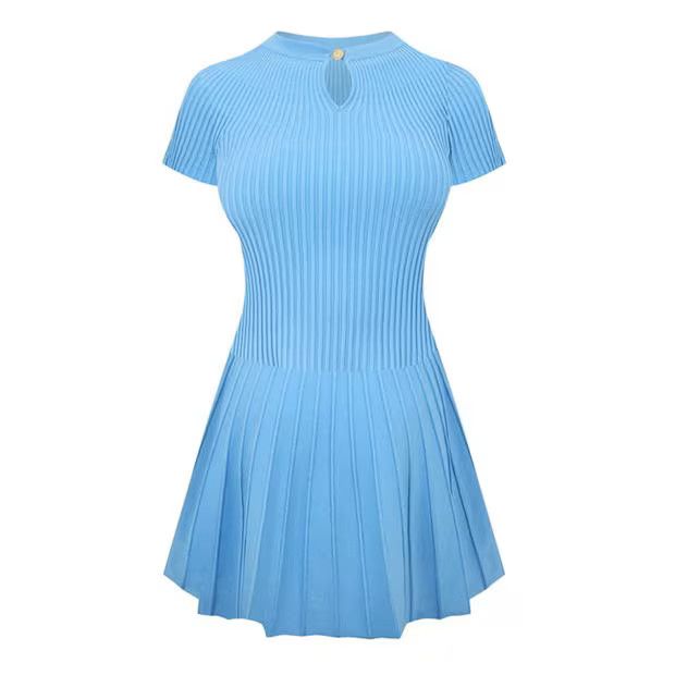 Balmain o1g2r1mq0924 Mini Dress in Blue Size XS / US 0-2 / IT 36-38 - 1 Thumbnail