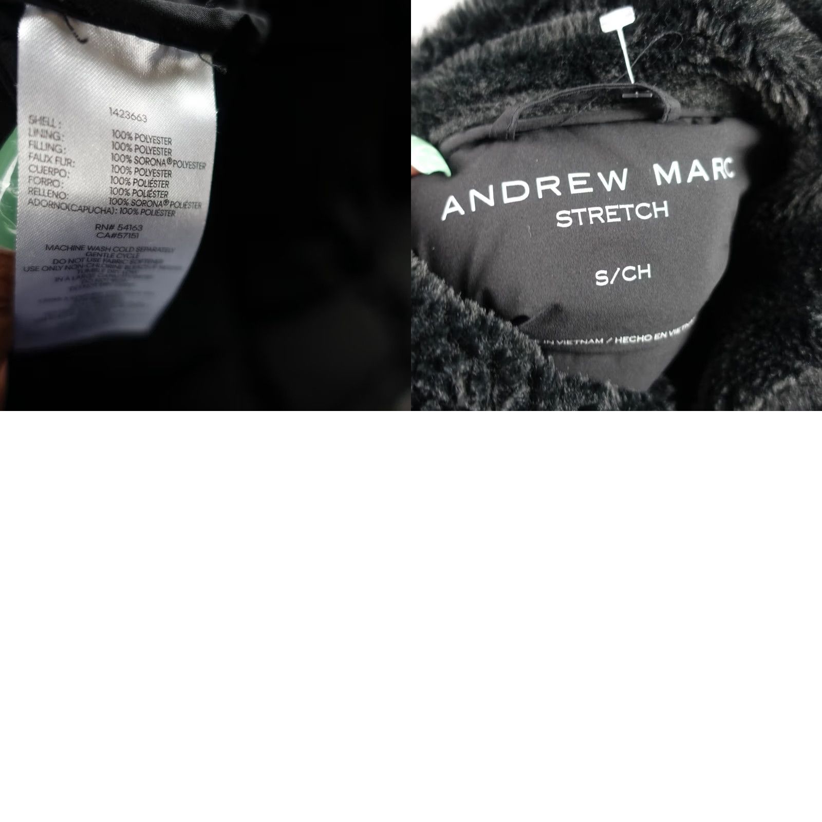 Andrew Marc Andrew Marc Jacket Womens Small Black Long Puffer Coat Zip Long Sleeve Polyester Quilted Lined Pockets Logo Casual Travel Fall Winter Mens Womens? Size S / US 4 / IT 40 - 9 Thumbnail