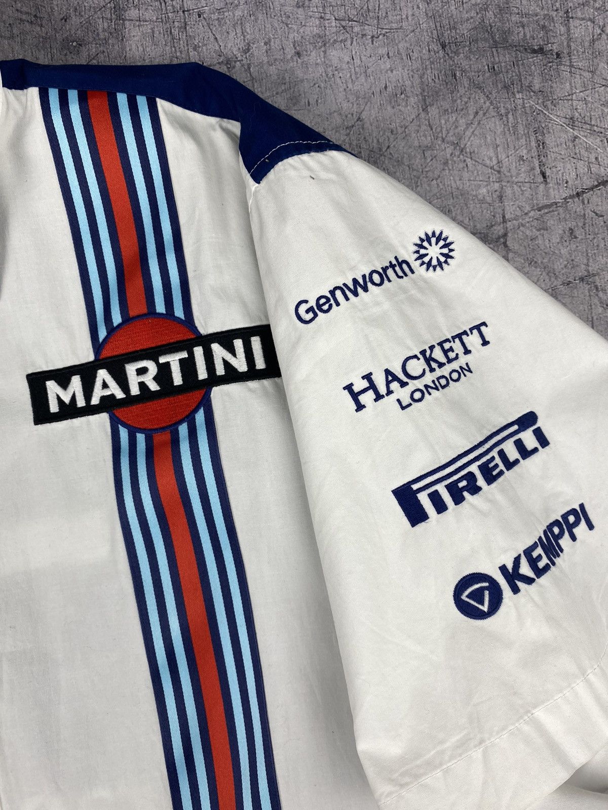 Hackett × Mercedes-Benz Vintage Mercedes Benz Williams Martini Racing Shirt 90’s Size US XXL / EU 58 / 5 - 9 Thumbnail