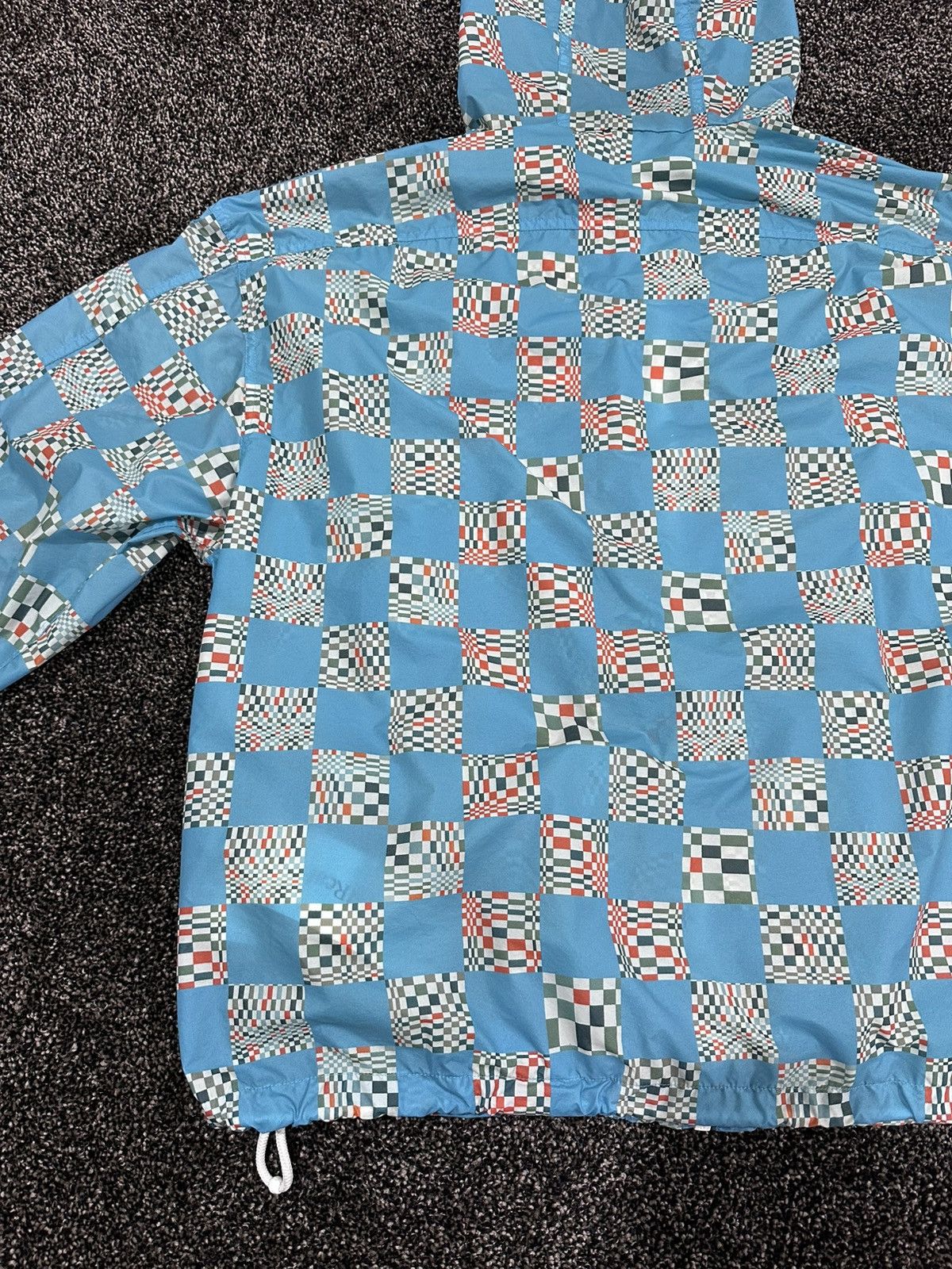 Louis Vuitton Louis Vuitton Distorted Damier Blue Nylon Windbreaker Jacket Size US S / EU 44-46 / 1 - 13 Thumbnail