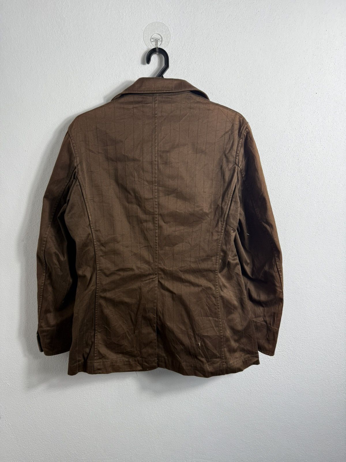 PPFM BROWN STRIPEJAPANESE CASUAL JACKET BY PPFM JAPANESE BRAND Size US S / EU 44-46 / 1 - 4 Thumbnail
