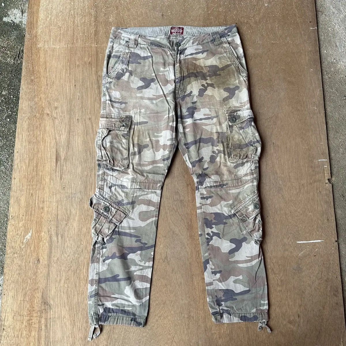 image of Matchless x Military W40 L32 Matchstick Japan Camo Multipocket Tactical Cargo, Men's