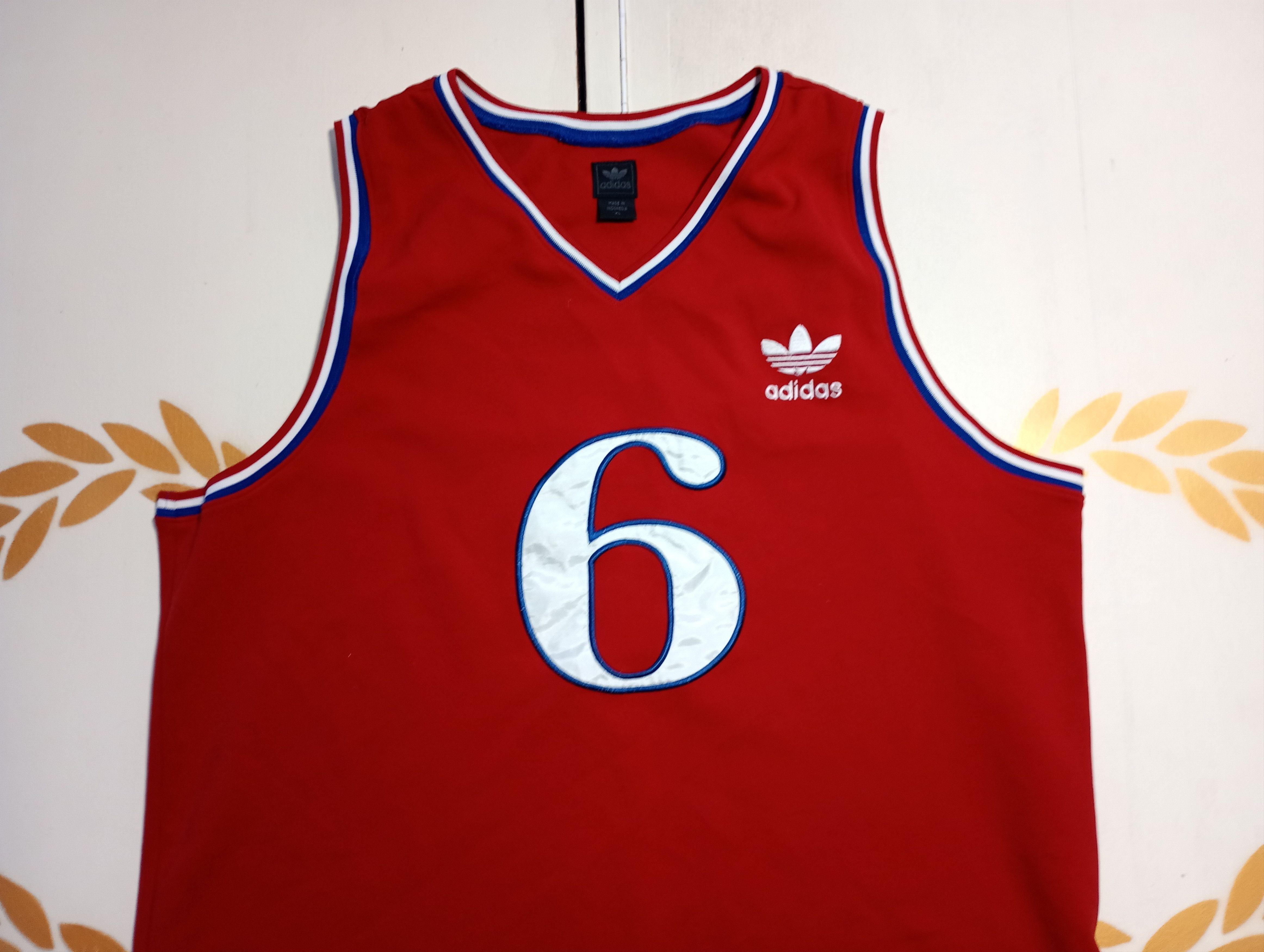 Adidas Adidas Juilius Erving Philadelphia 76ers Jersey 2002 Size US XL / EU 56 / 4 - 4 Thumbnail