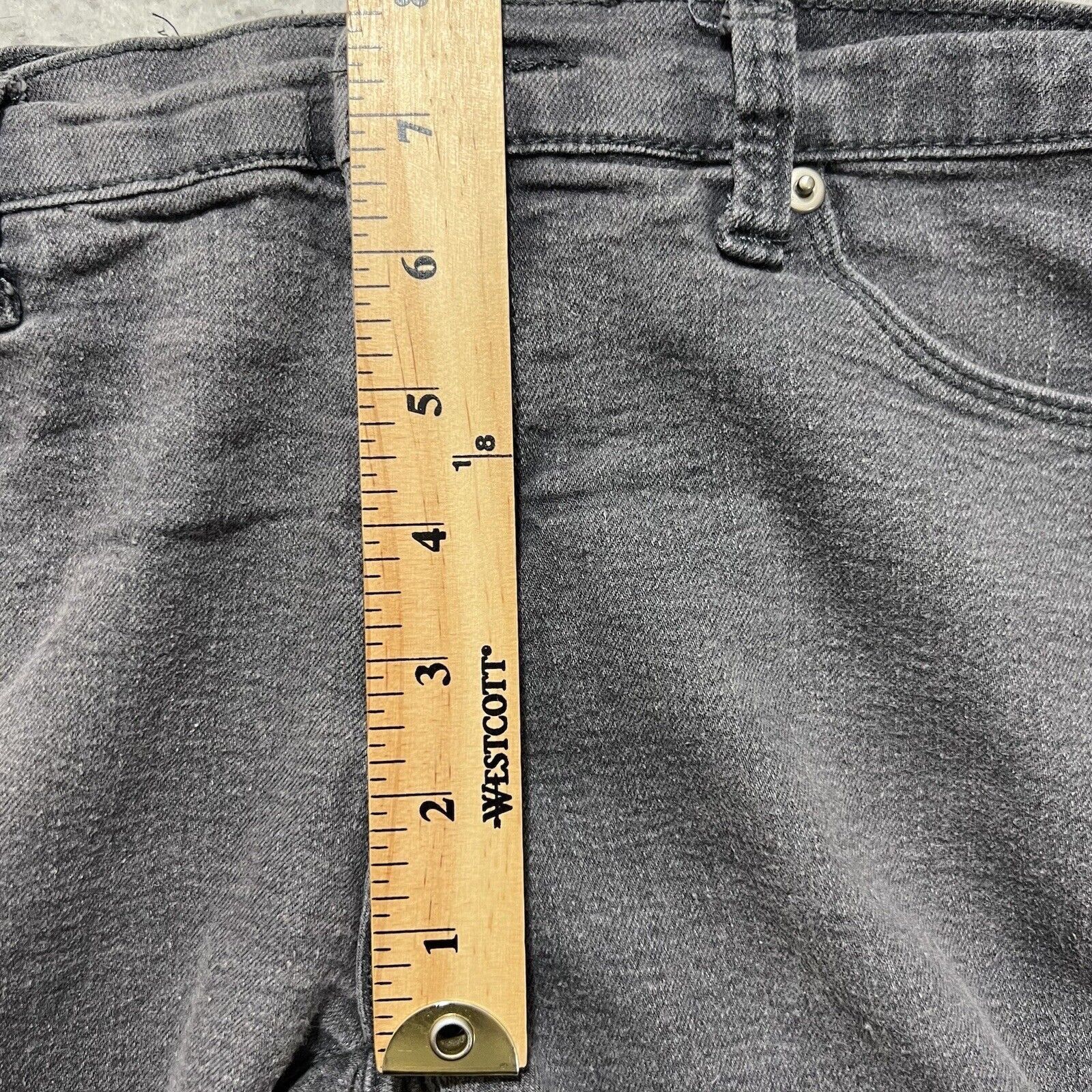 Forever 21 Forever21 28x27 Skinny Leg Gray Stretch Denim Low Rise Jeans Size 28" / US 6 / IT 42 - 10 Thumbnail