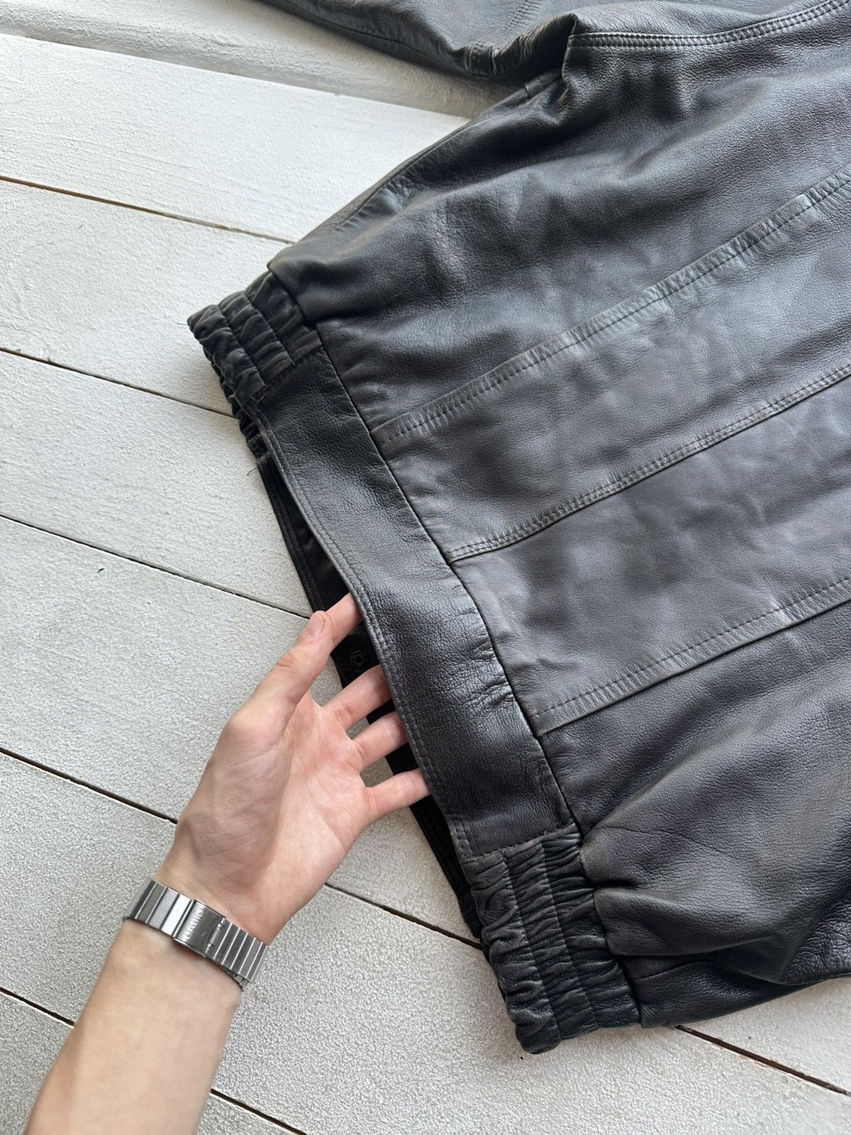 Other 🚨VNTG LEATHER JACKET AVANT GARDE ASYMMETRICAL BROWN MOTO Size US L / EU 52-54 / 3 - 7 Thumbnail
