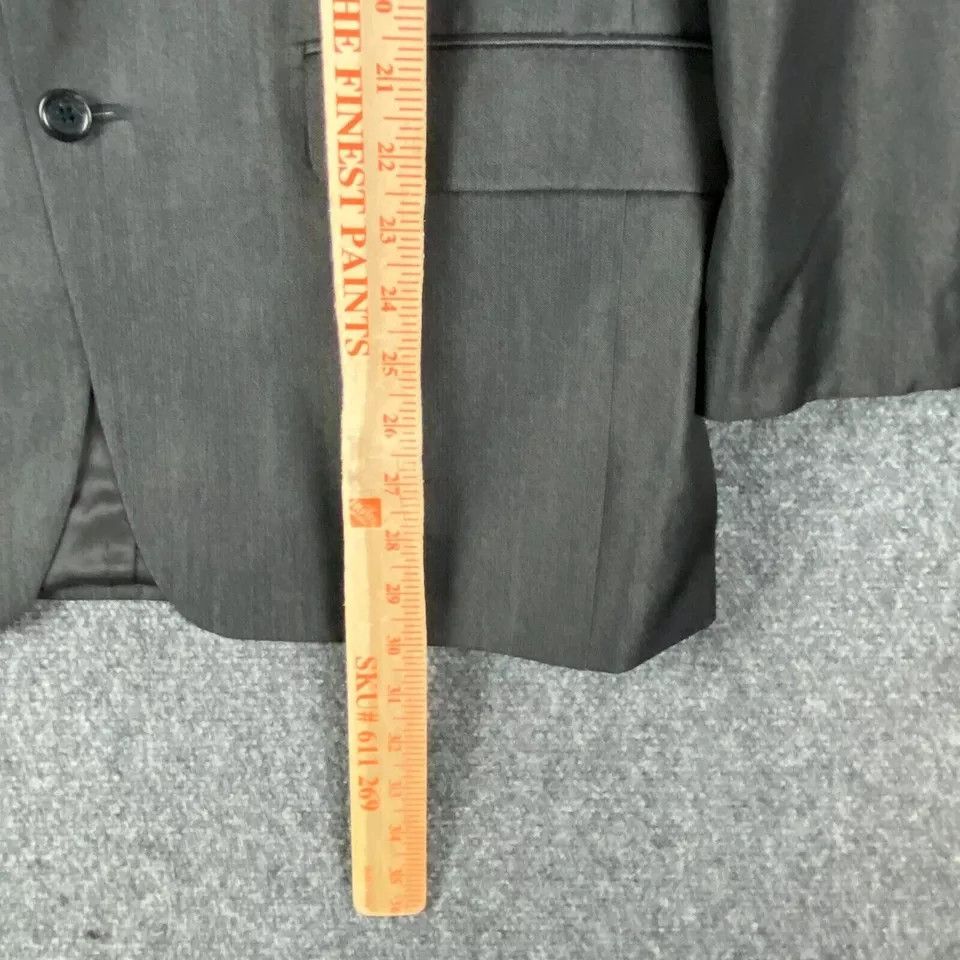 Michael Kors Michael Kors Blazer Men's 40R Polyester Blend Gray 2 Buttons Size 40R - 3 Thumbnail