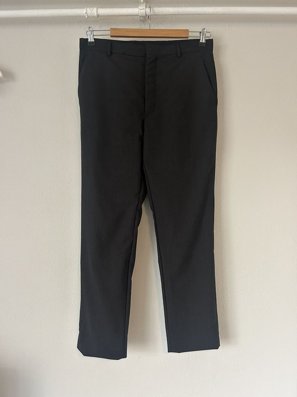 Prada Prada Black Wool Blend Slim Fit Trousers Size US 30 / EU 46 - 1 Thumbnail