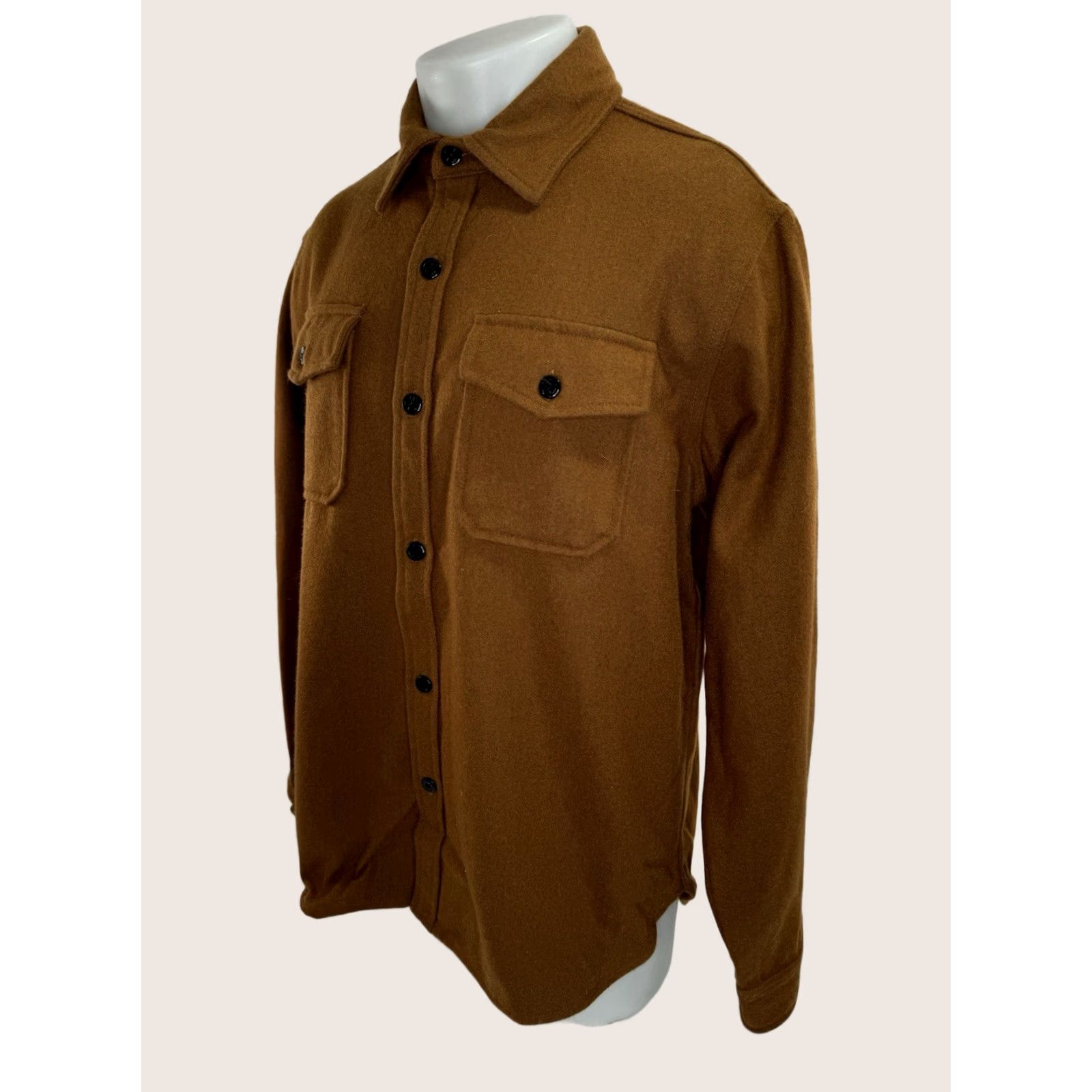 Schott SCHOTT U.S. ARMED FORCES Intermediate CIV / MIL 1913 WOOL L Jacket Shirt Jacket Men L Rust Brown EXCELLENT Size US L / EU 52-54 / 3 - 1 Thumbnail