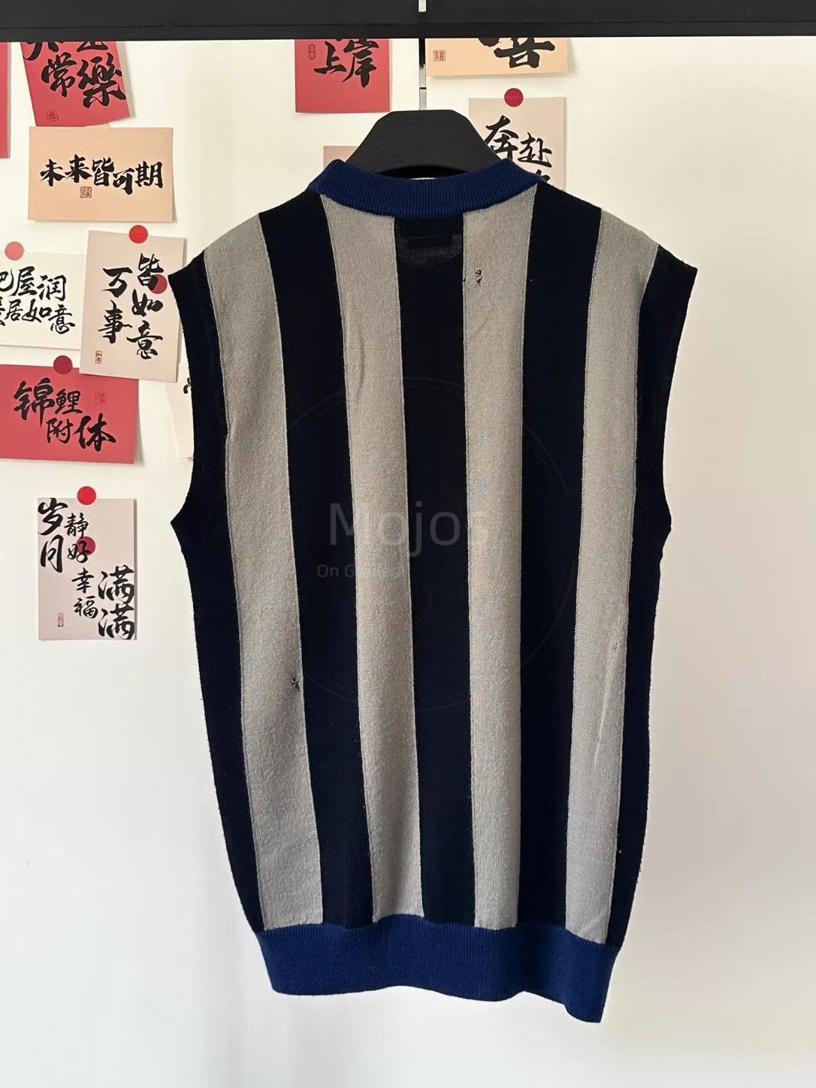 Raf Simons Sz 46 Raf Simons 10AW Runway Sample Stripe Knitwear Tank To Size US S / EU 44-46 / 1 - 2 Thumbnail