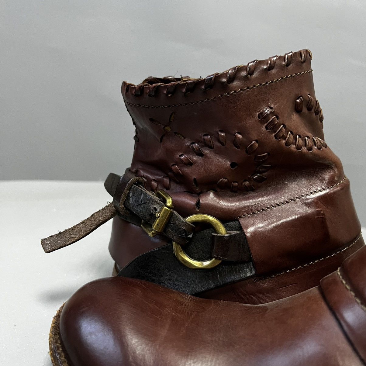 A.S.98 A.S.98 Airstep Design Zip Ankle Boots Shoes Burgundy leather Size US 7 / IT 37 - 5 Thumbnail
