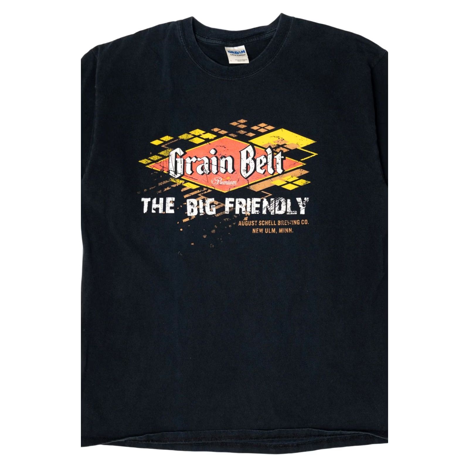Gildan VINTAGE Black T-Shirt The Big Friendly 2000s Gildan Unisex Large Short Sleeve Mens Womens Size US L / EU 52-54 / 3 - 4 Thumbnail