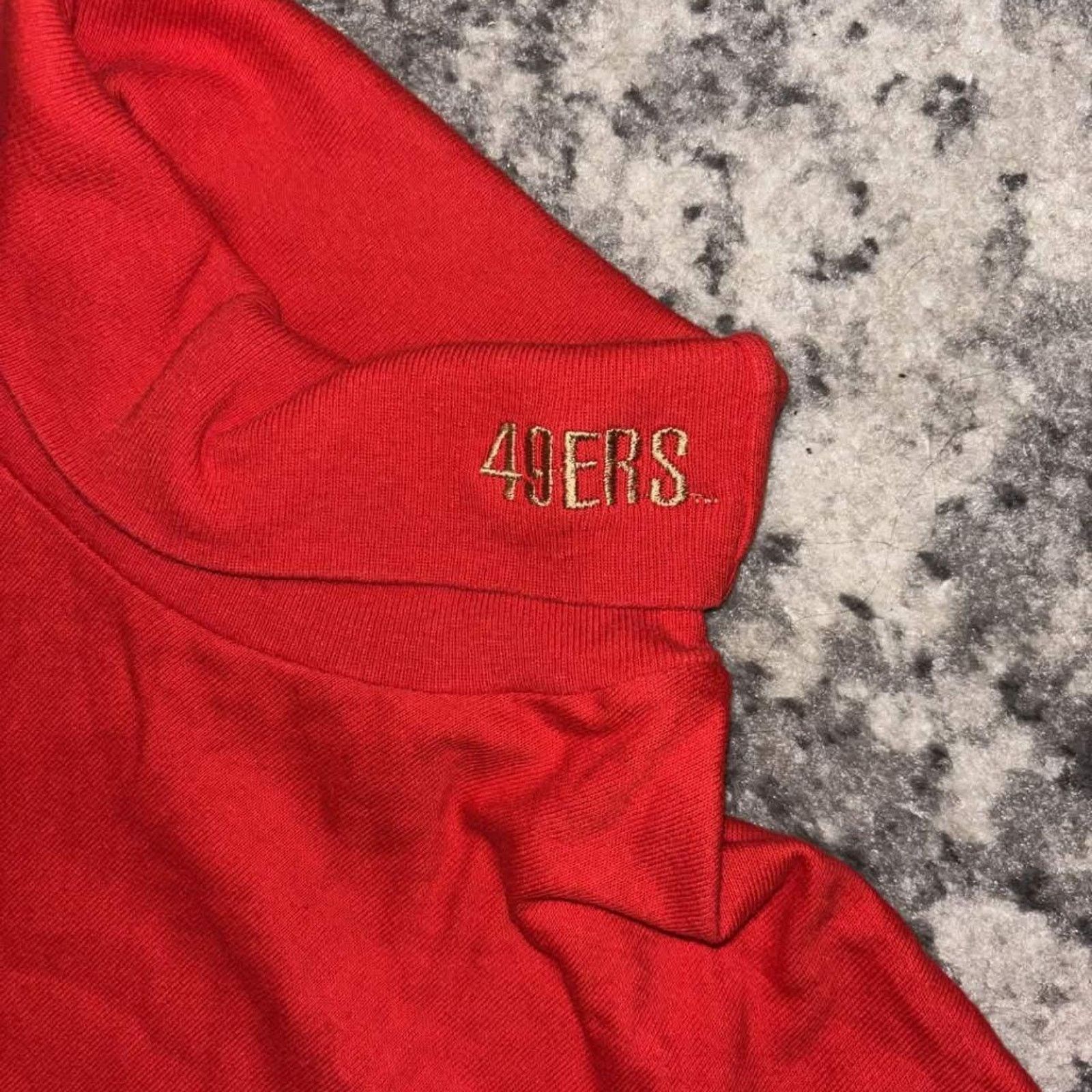NFL Vintage 80s San Francisco 49ers Turtleneck Sports Shirt Size US L / EU 52-54 / 3 - 3 Thumbnail