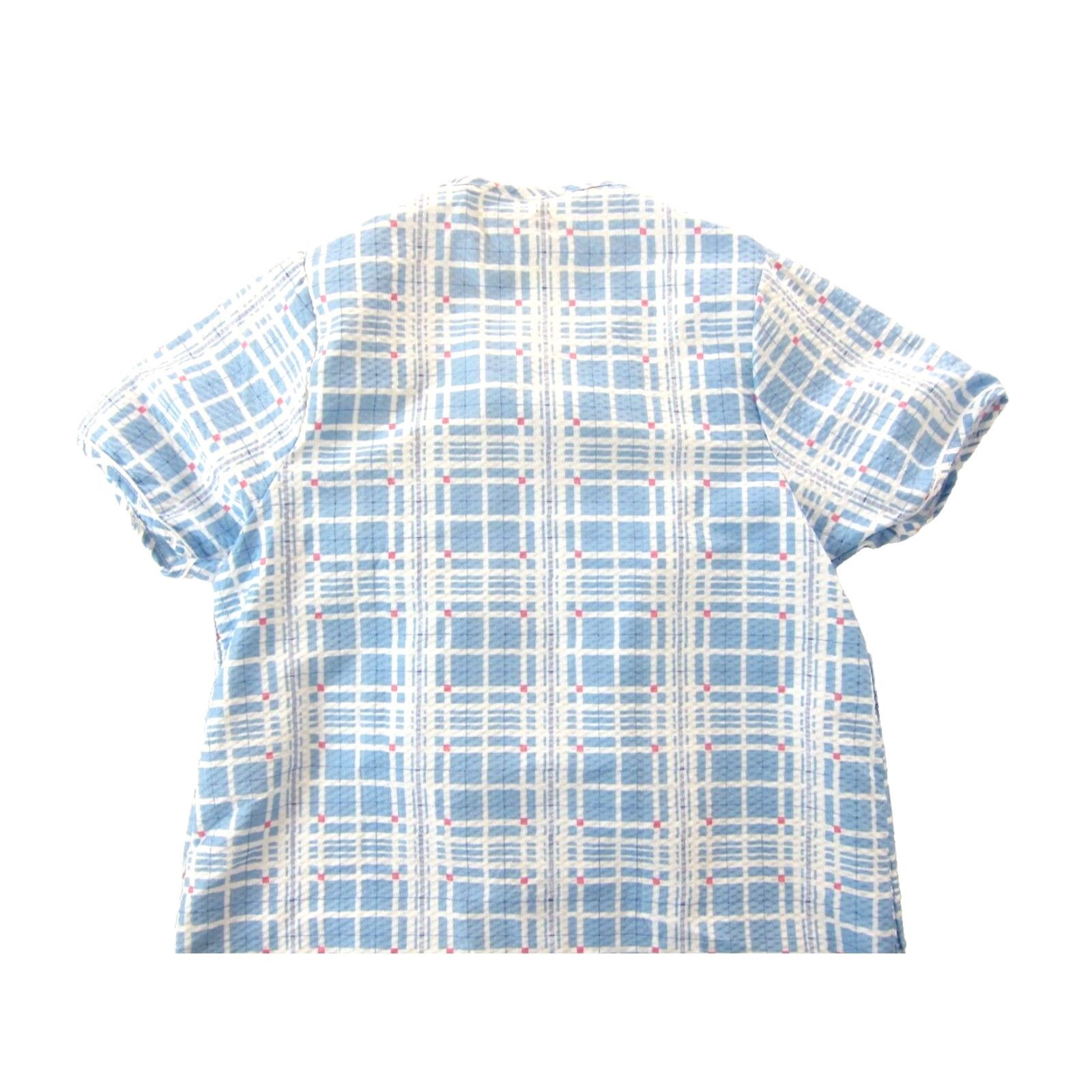 Vintage VINTAGE Casual Nights Dress Casual Nights Cotton Blue White Pink Plaid Floral Snap Pocket Midi House Dress Medium Women Pockets Floral 50s 60s Size M / US 6-8 / IT 42-44 - 5 Thumbnail