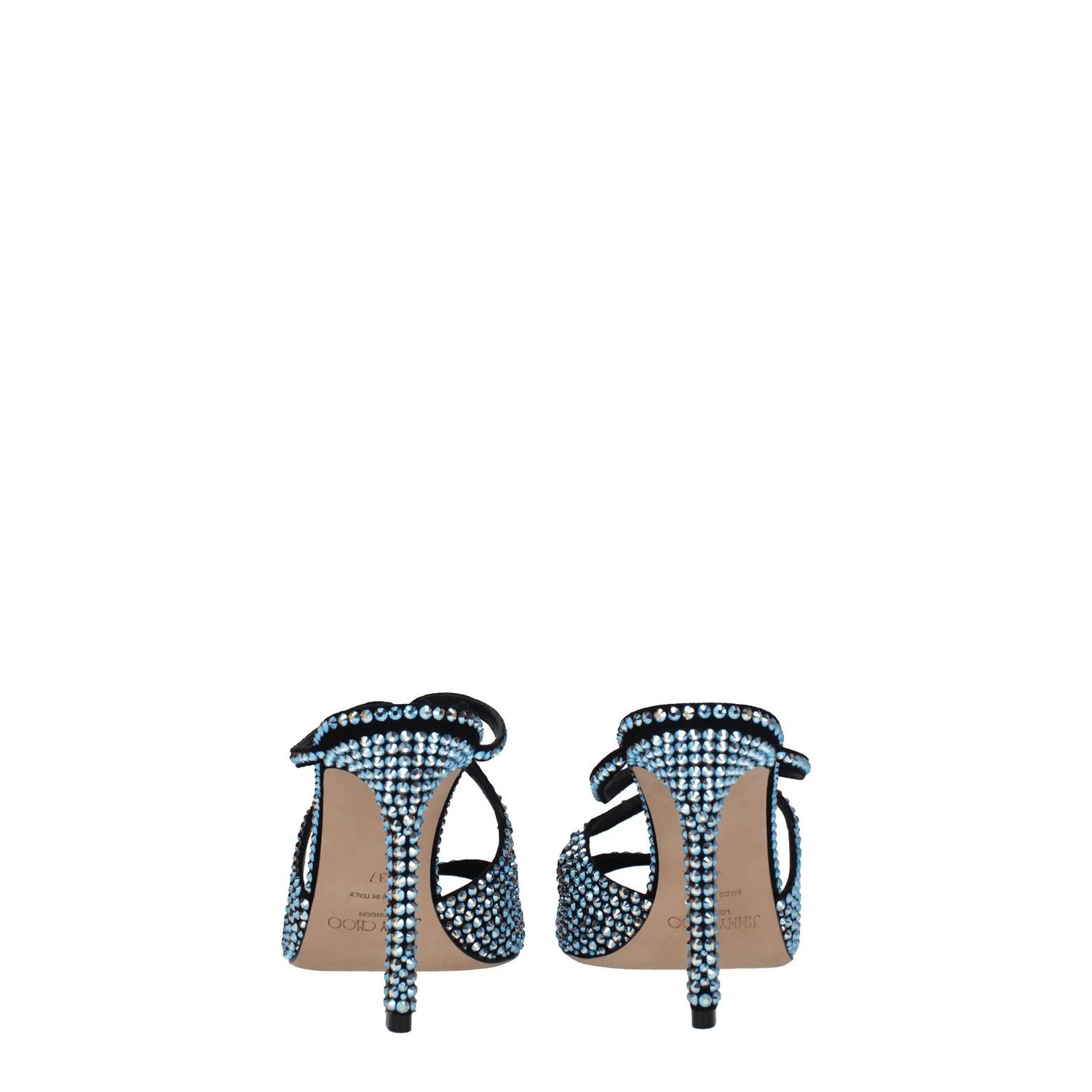 Jimmy Choo ob1o1e1124 Suede Sandals in Black Sky Size US 8 / IT 38 - 5 Thumbnail
