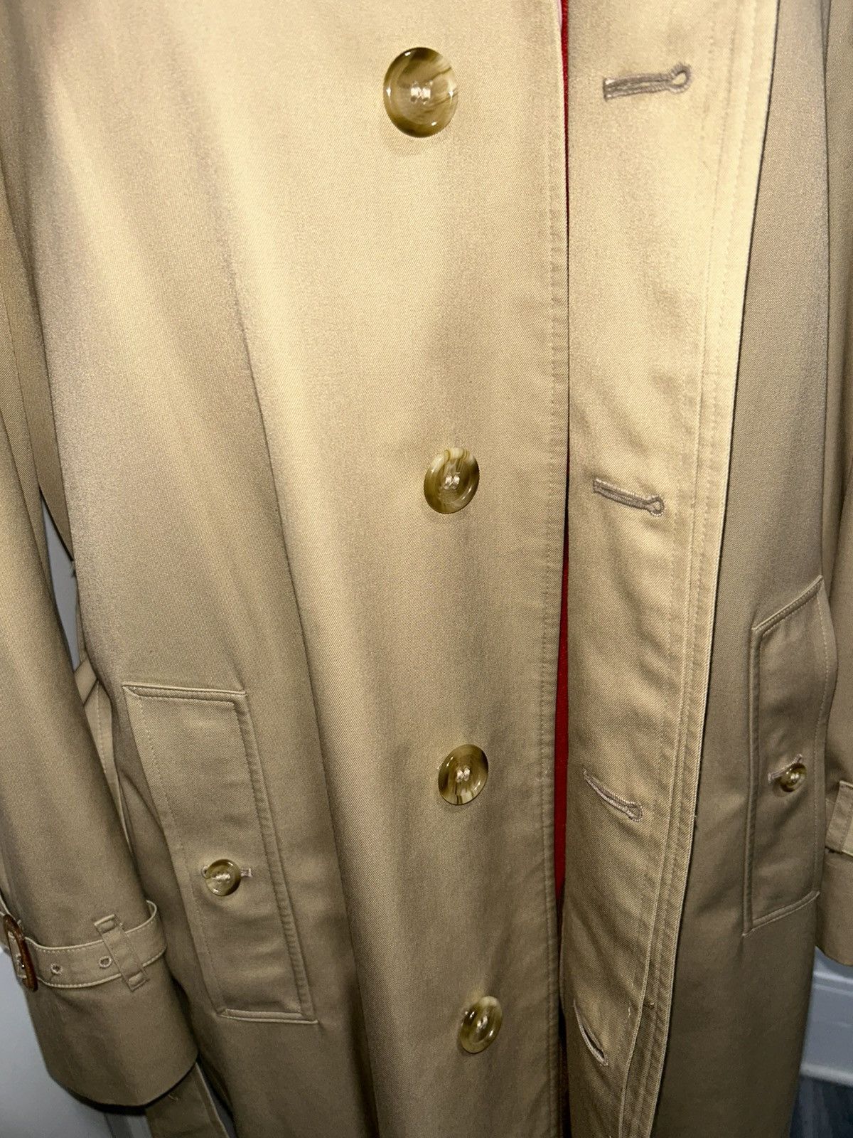 Burberry Vintage Burberry Tan Nova Check Trench Coat Mens 38 Regular Size US M / EU 48-50 / 2 - 4 Thumbnail