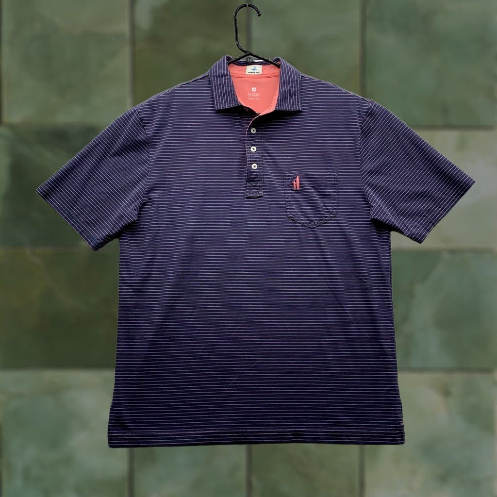johnnie-O johnnie-O Polo Shirt Mens M Hangin' Out Golf Blue Pink Striped Preppy Dad Shirt Polo Mens M Blue Pink Striped Golf Preppy Dad Size US M / EU 48-50 / 2 - 1 Thumbnail
