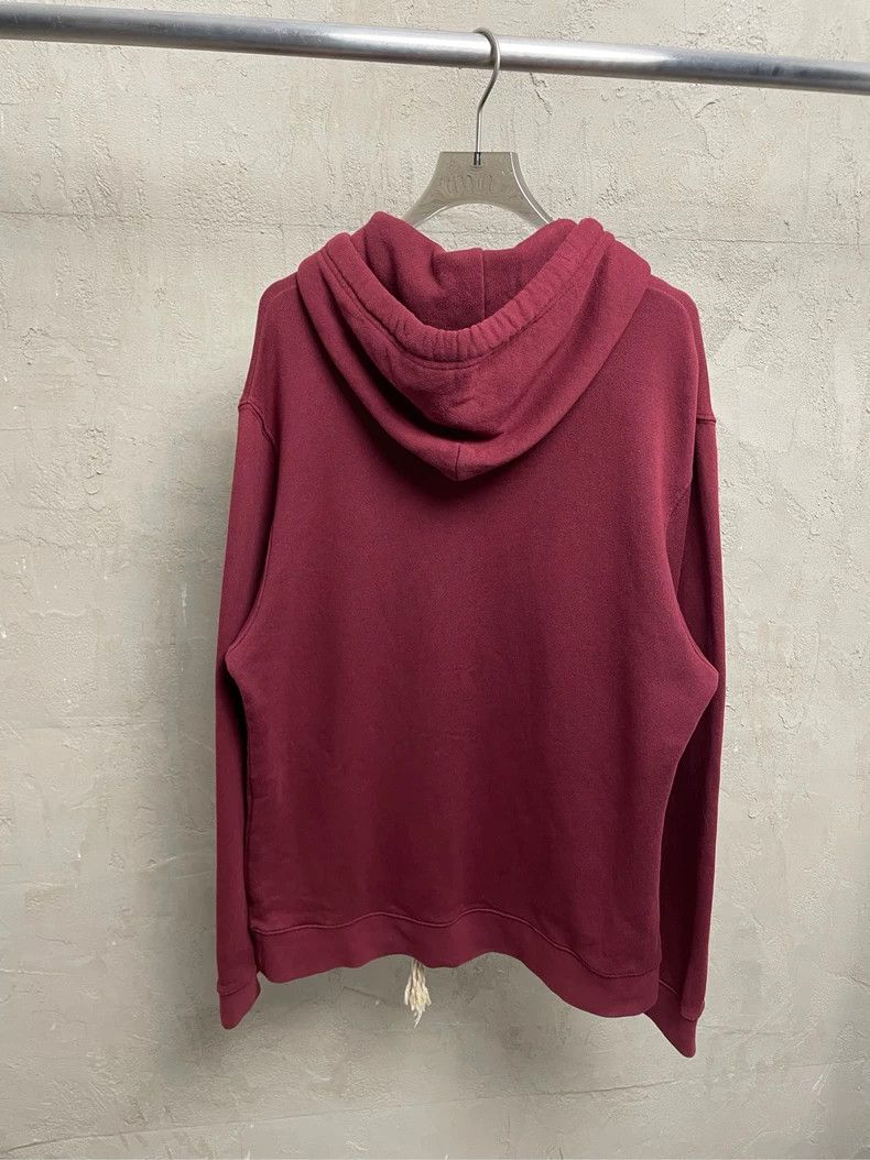 Loewe LOEWE Red embroidered logo hoodie sweater Size L / US 10 / IT 46 - 2 Thumbnail