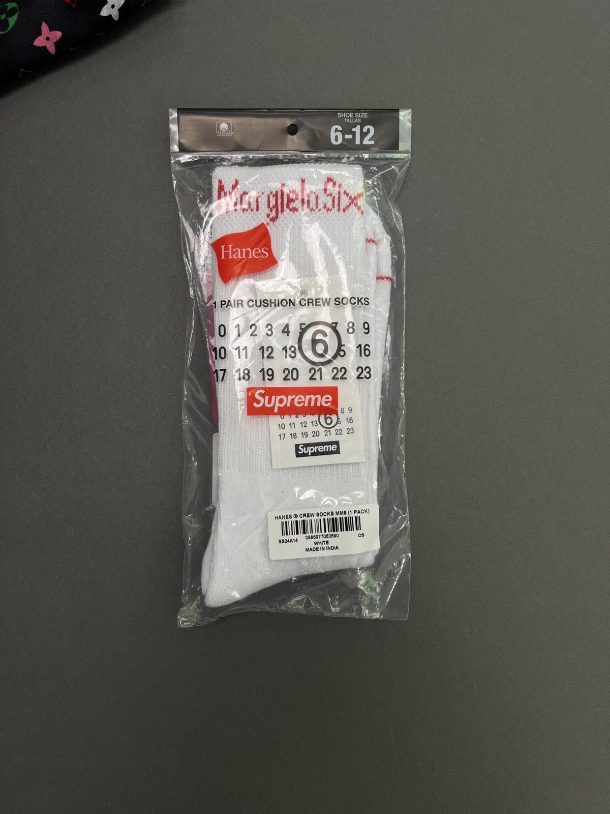 Maison Margiela × Supreme Supreme®/ MM6/ Hanes® Crew Socks Size ONE SIZE - 3 Thumbnail