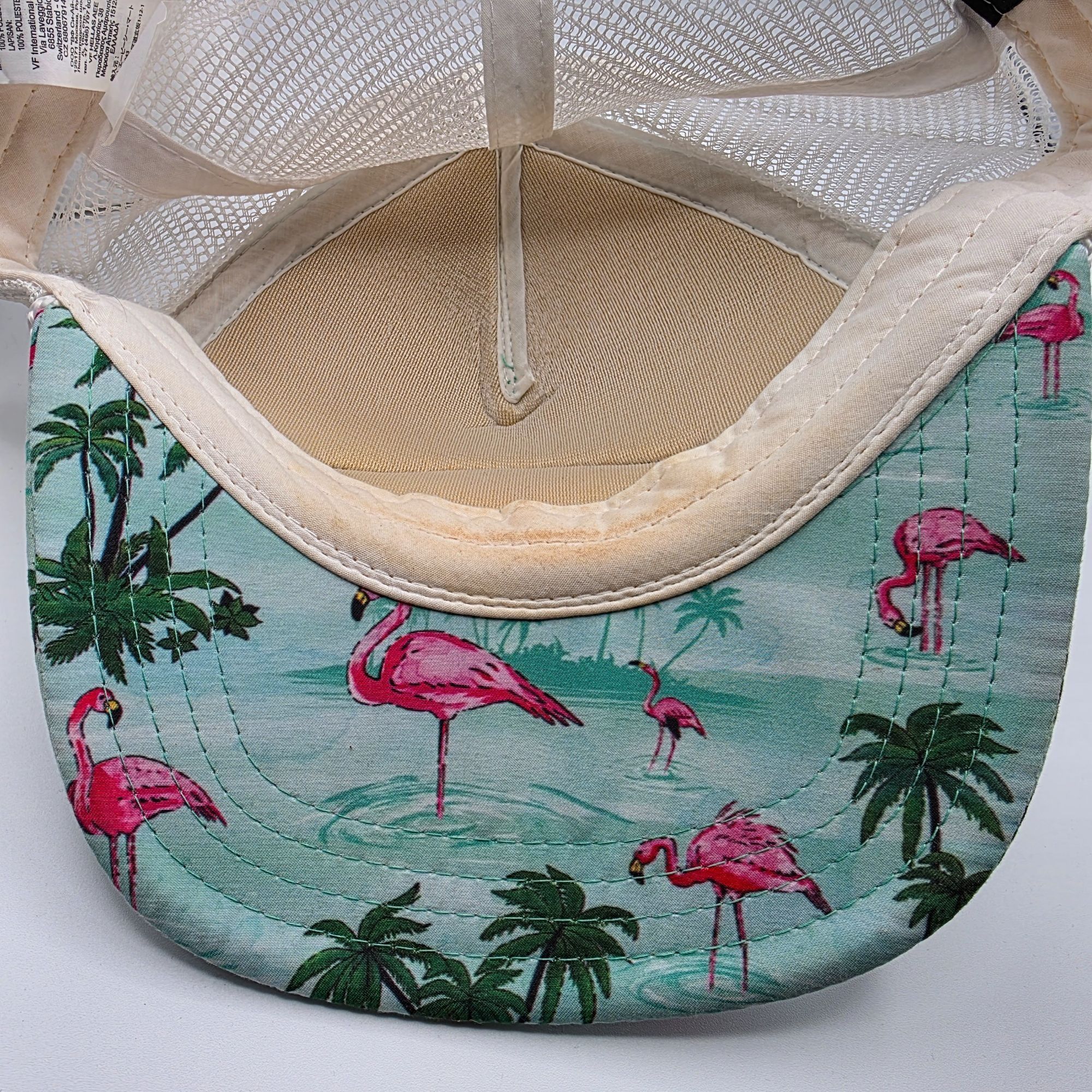 Vans Vans Off The Wall Adults Flamingo Palm Trees Trucker Hat Bea Size ONE SIZE - 8 Thumbnail