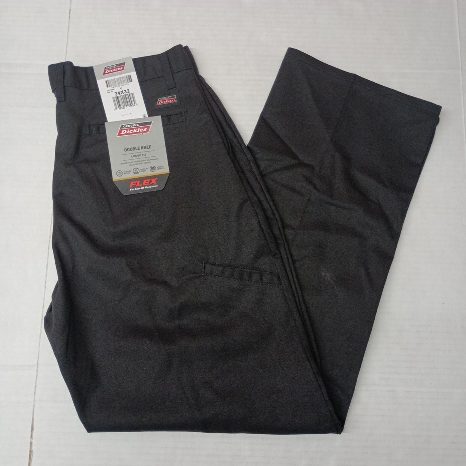 Dickies Dickies Loose Fit Double Knee Work Pants Men's 34x32 Black Size US 34 / EU 50 - 1 Thumbnail