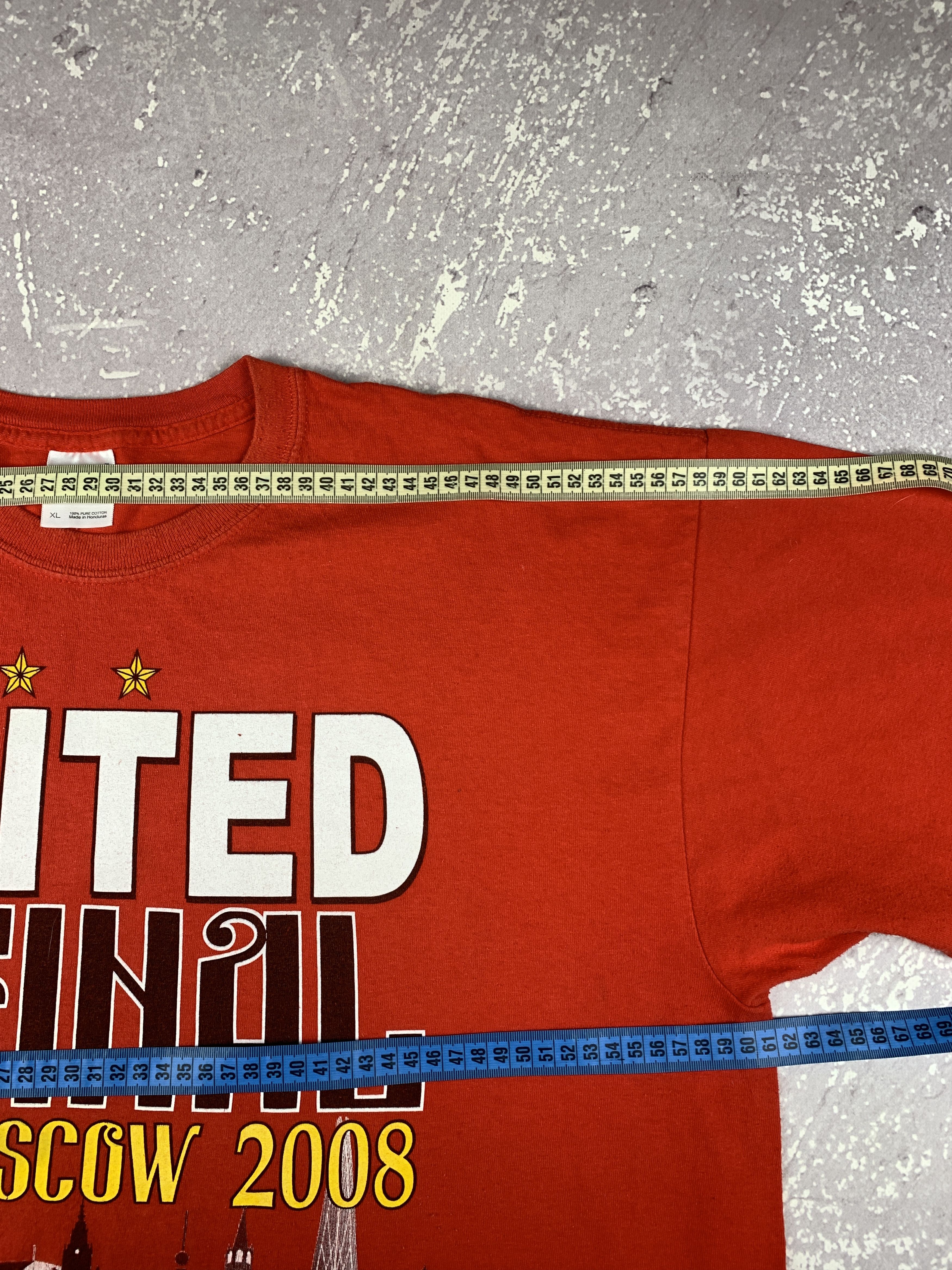 Other 2008/09 Manchester United MU Final Moscow Champions T Shirt Size US XL / EU 56 / 4 - 8 Thumbnail