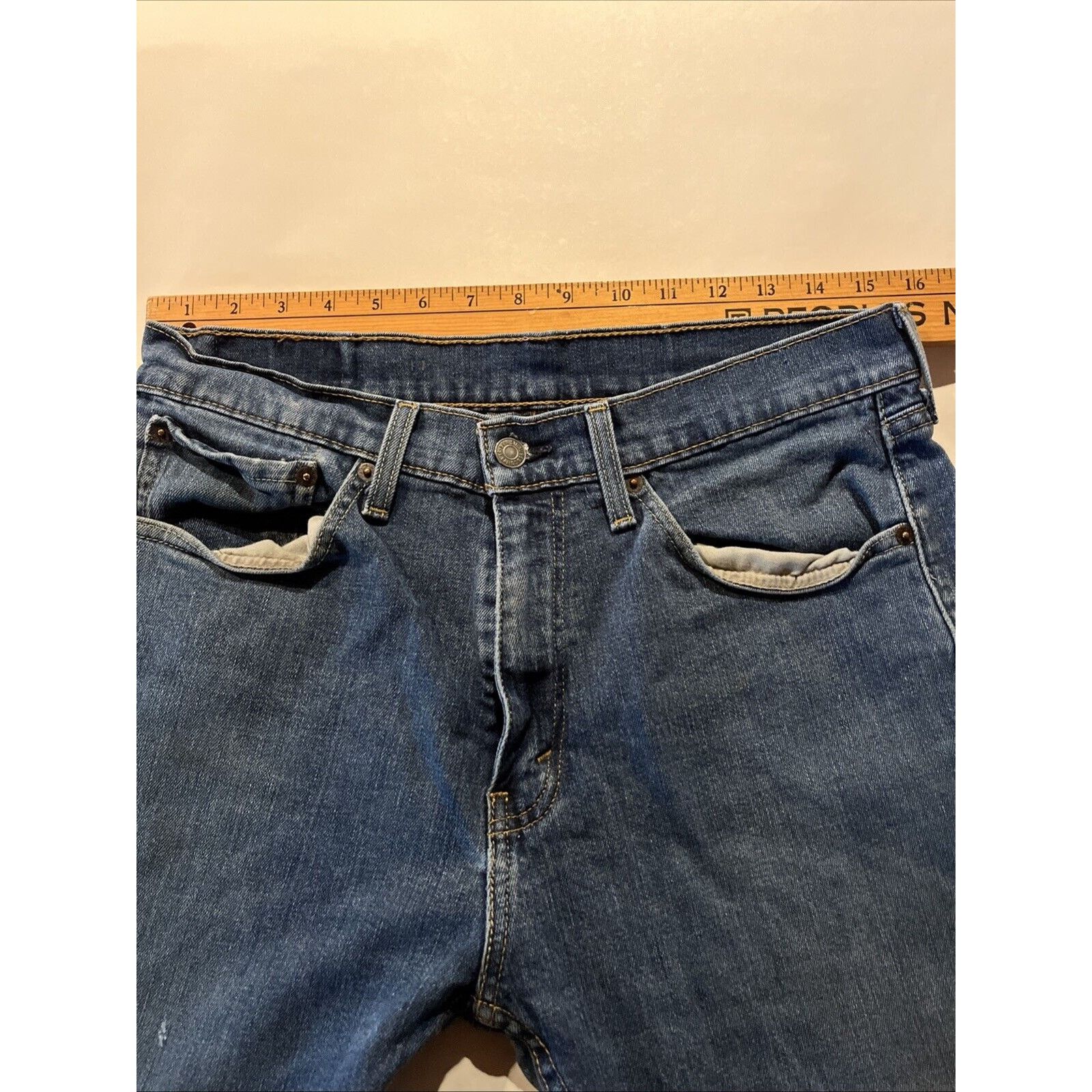 Levi's Levi’s 505 Jeans Men’s 32x32 Reg Straight Denim Cotton Blue Size US 31 - 4 Thumbnail