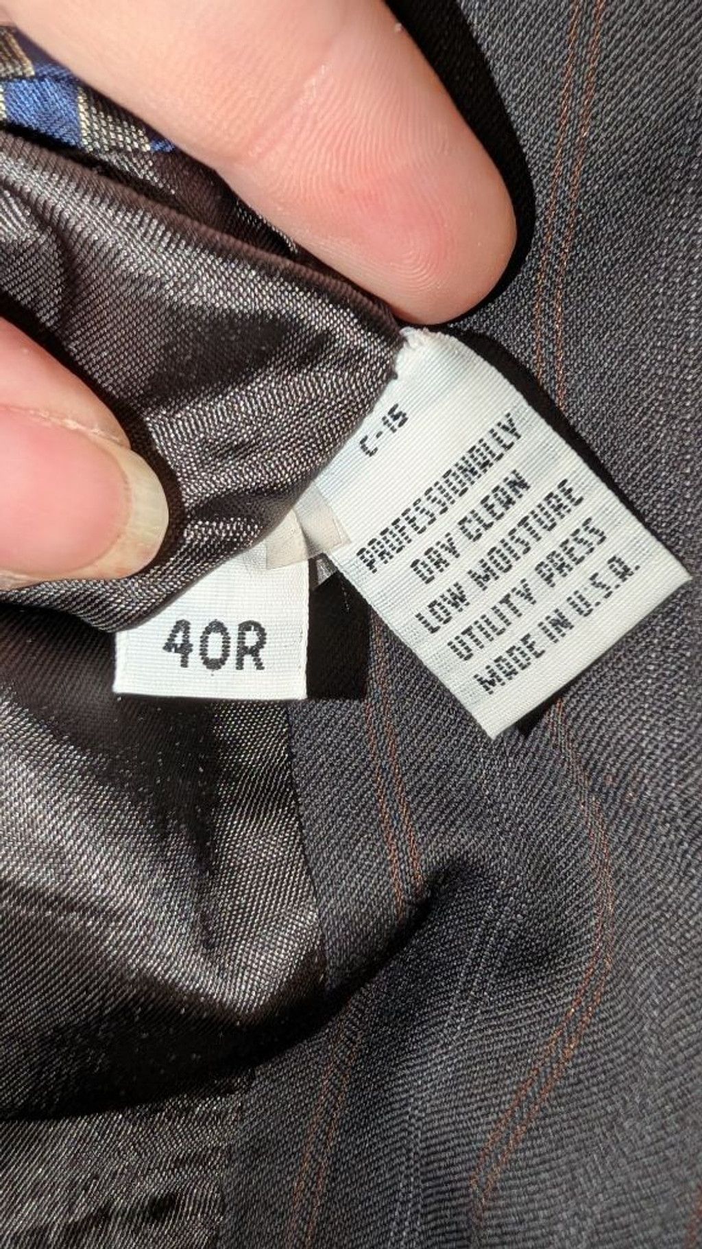 Kenneth Cole Kenneth Cole Gray Pinstripe Sport Coat 40R, Mens Size 40R - 4 Thumbnail