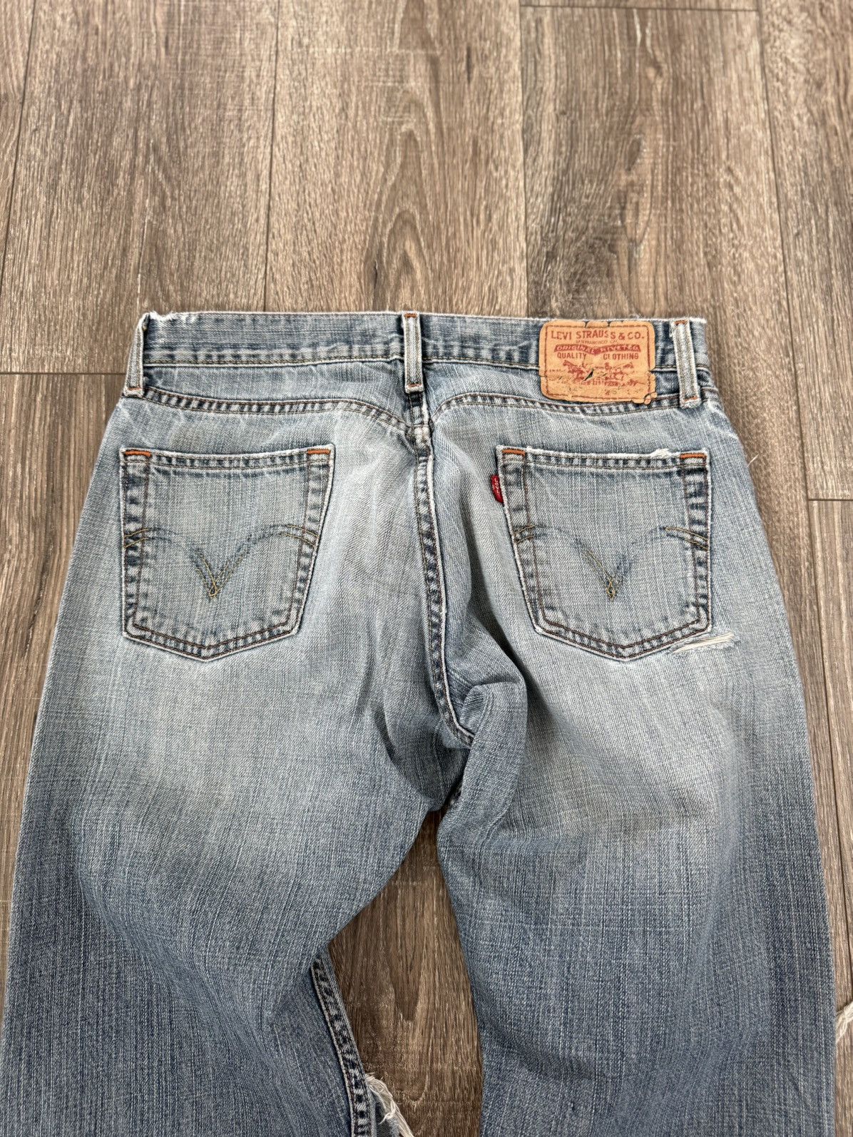Levi's Vintage Levis 514 Slim Straight Heavily Distressed Size US 31 - 6 Thumbnail