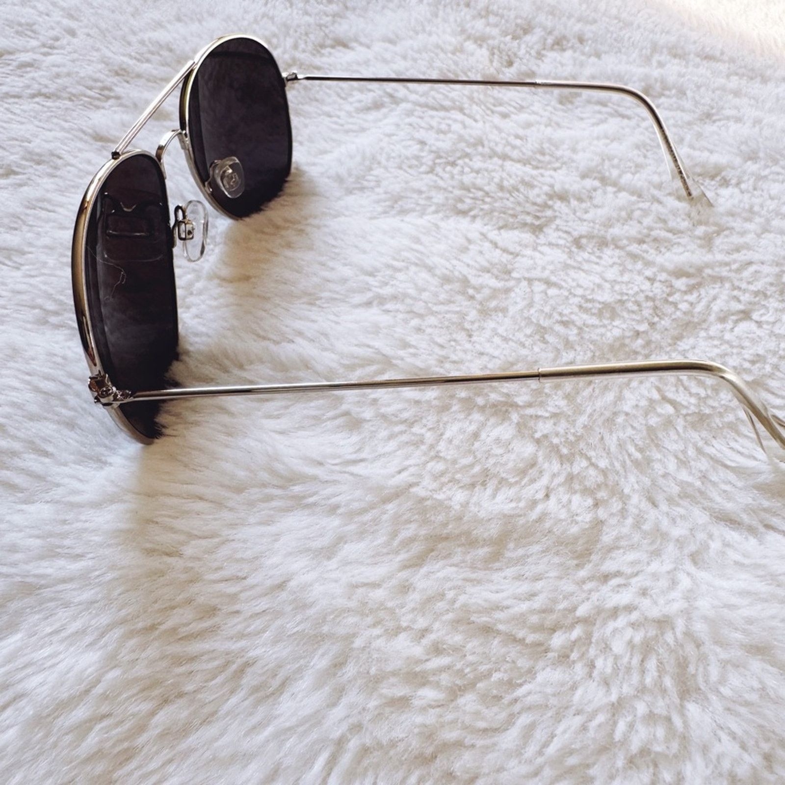 Other Francine Silver W/ Mirrored Lenses Aviator Sunglasses Size ONE SIZE - 7 Thumbnail