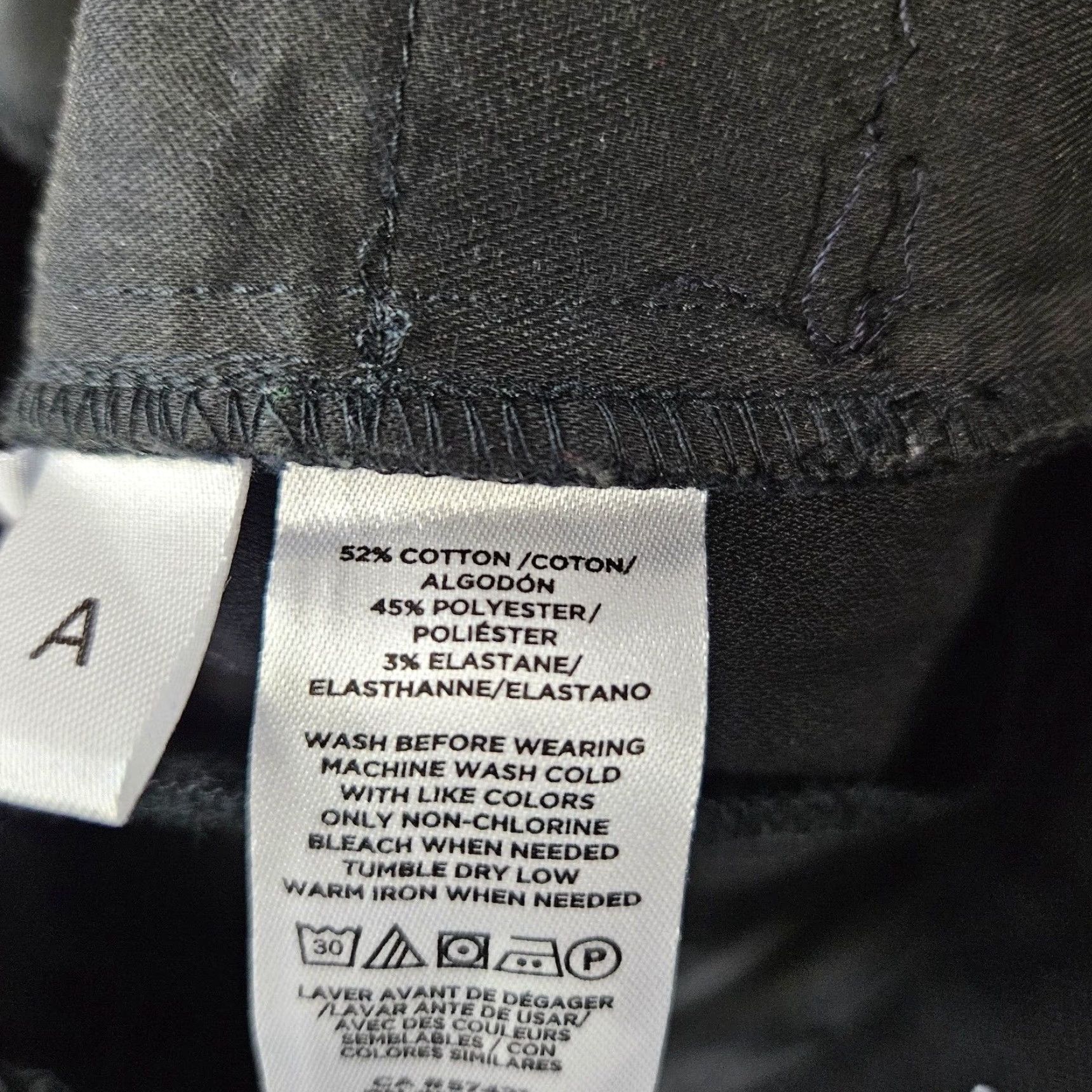 Loft LOFT Womens Skinny Pants Sz 0 Black Mid Rise Cotton Blend Dress Pants Size 25" / US 0 / IT 36 - 7 Thumbnail