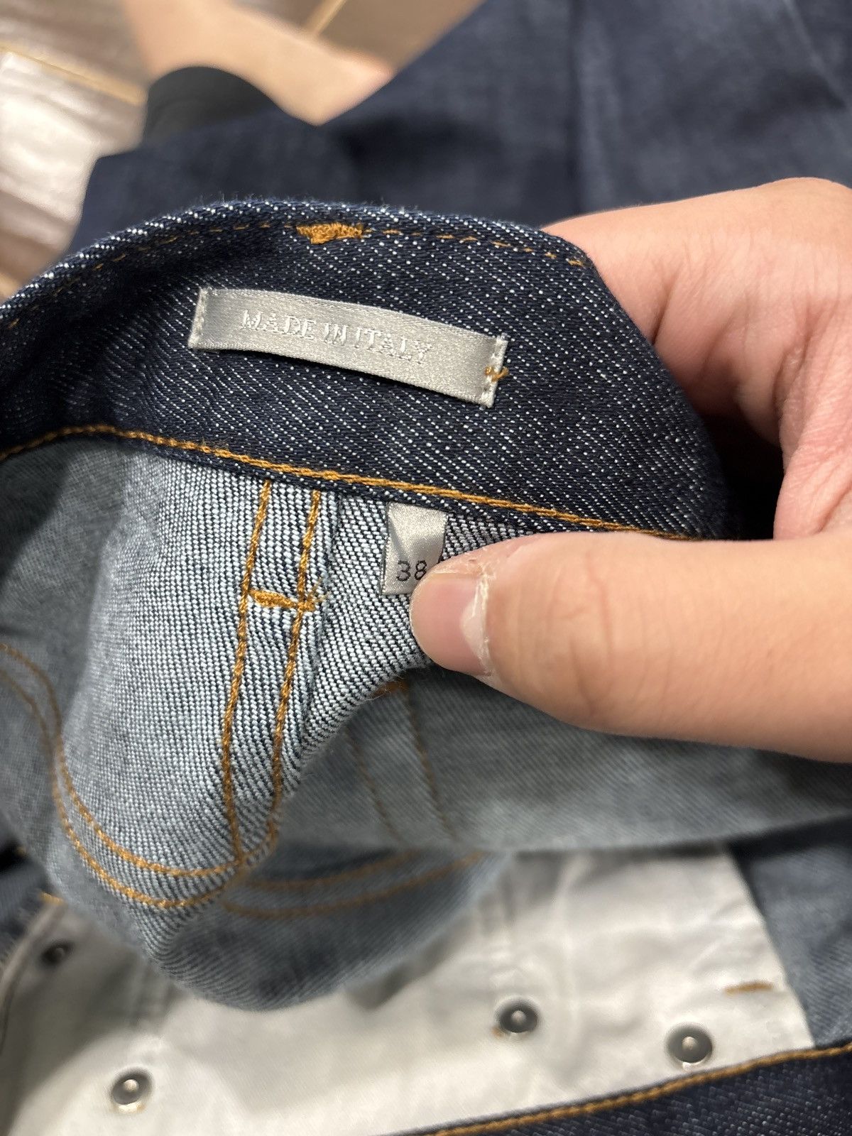 Dior LIGHT USED Dior Oblique Denim Slim Jeans Size 38 Size US 38 / EU 54 - 10 Thumbnail