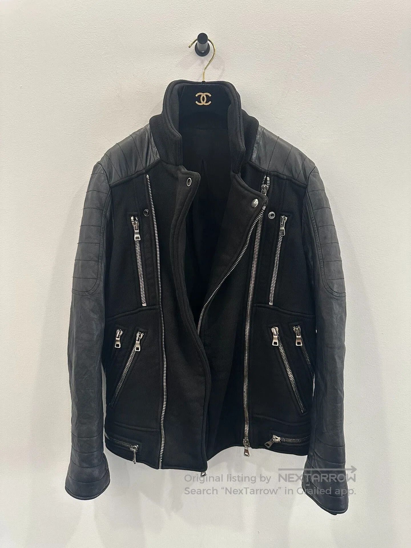 Balmain Balmain Black Zipper Biker Leather Jacket. Size US M / EU 48-50 / 2 - 2 Thumbnail