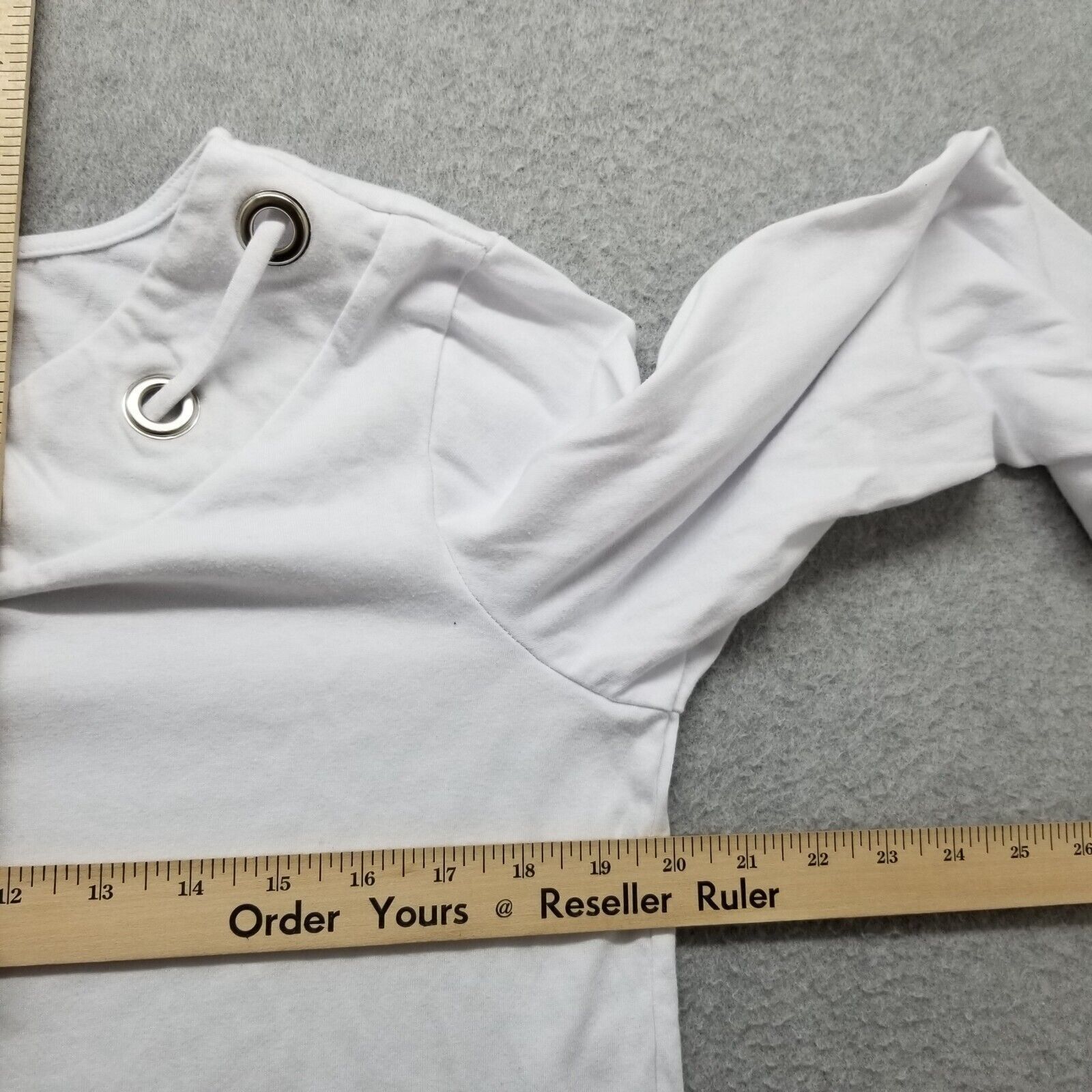 Other Anthony Richards Shirt Womens Large White Long Sleeve Size L / US 10 / IT 46 - 7 Thumbnail
