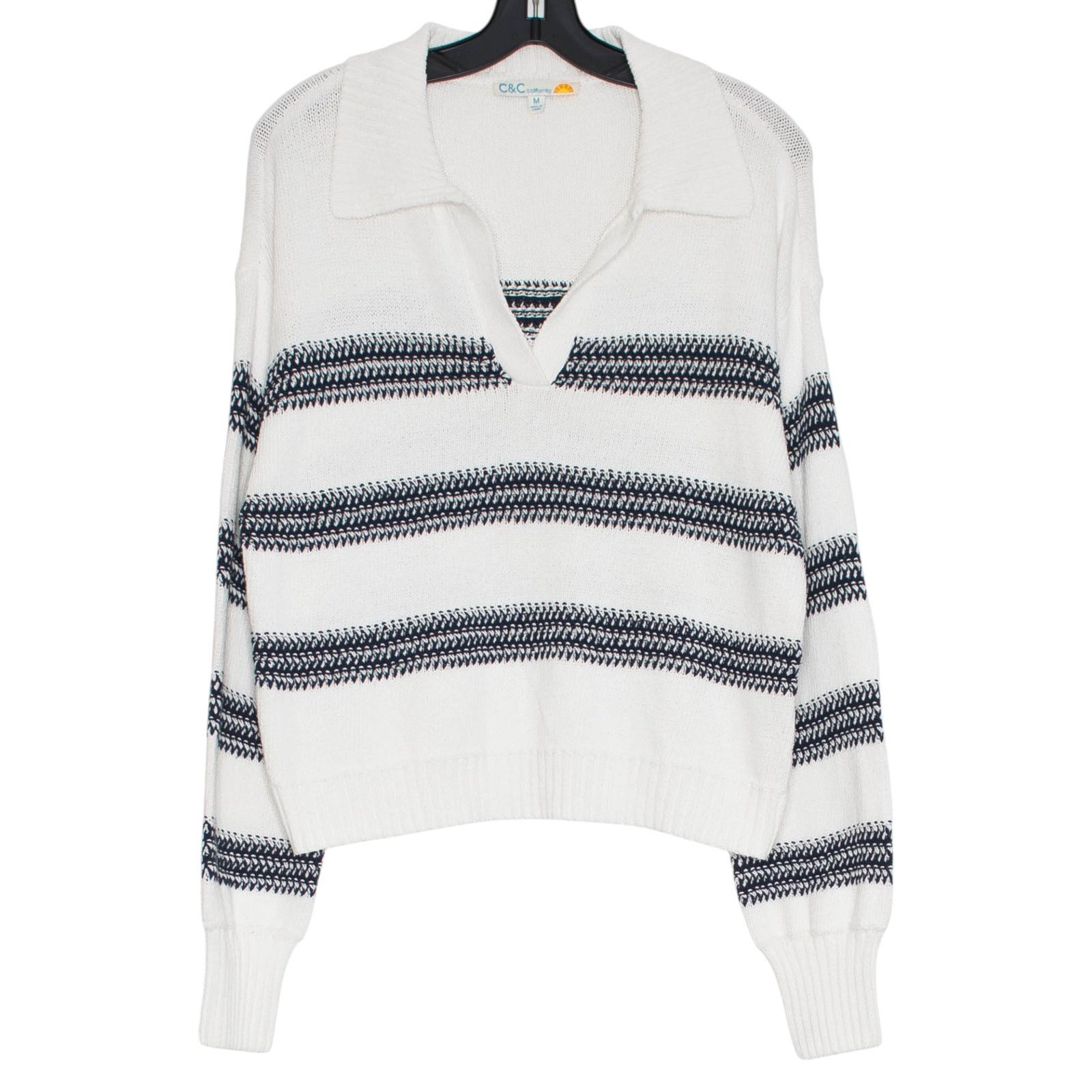 Other NWT C&C California Sweater Stripe Coastal Preppy White M Size M / US 6-8 / IT 42-44 - 1 Thumbnail