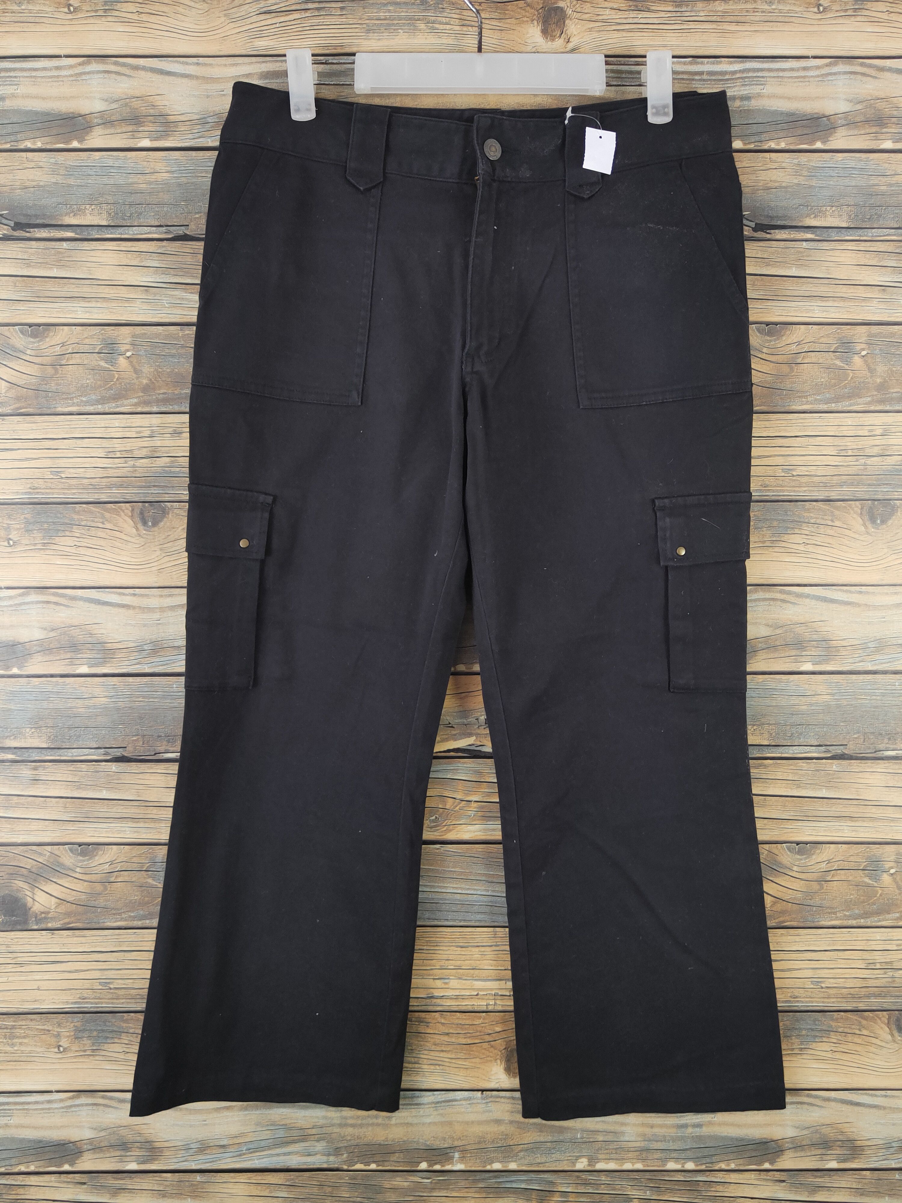 Japanese Brand DL Japanese Brand Black Multipocket Cargo Pants #2101 Size 29" - 1 Thumbnail