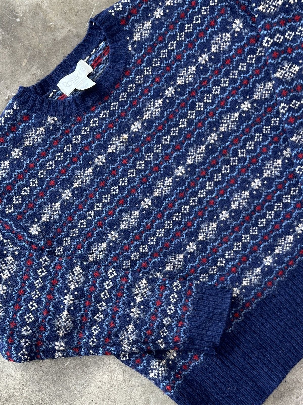 Vintage Vintage 80s Pattern Knit Sweater Sz. Small Size US S / EU 44-46 / 1 - 1 Thumbnail