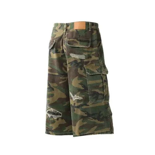 VIBE Street hip hop washed baggy denim shorts Size US 34 / EU 50 - 4 Thumbnail