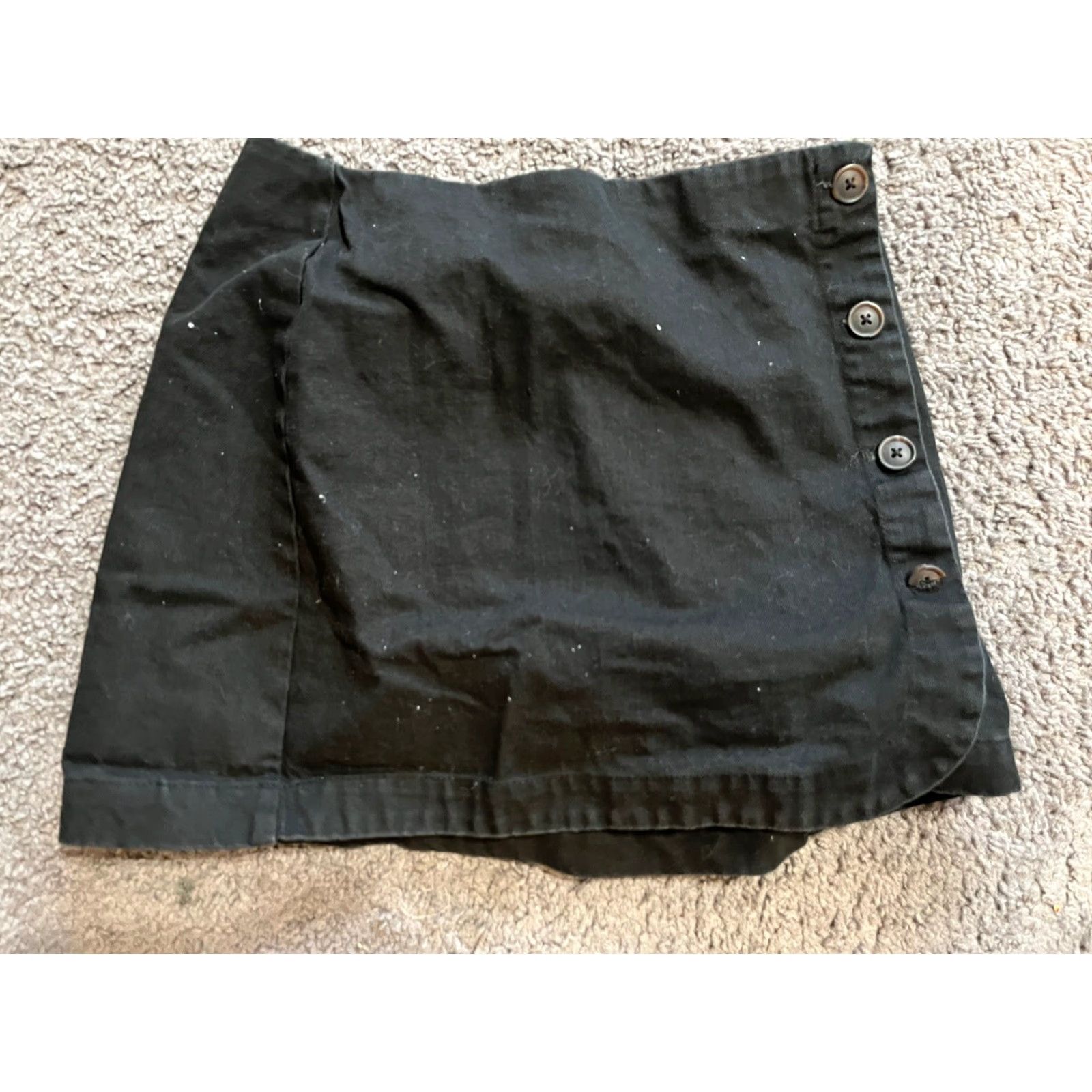 Urban Outfitters Urban Outfitters Black Canvas Chino Mini Skirt Womens Size Medium Size 32" / US 10 / IT 46 - 2 Thumbnail