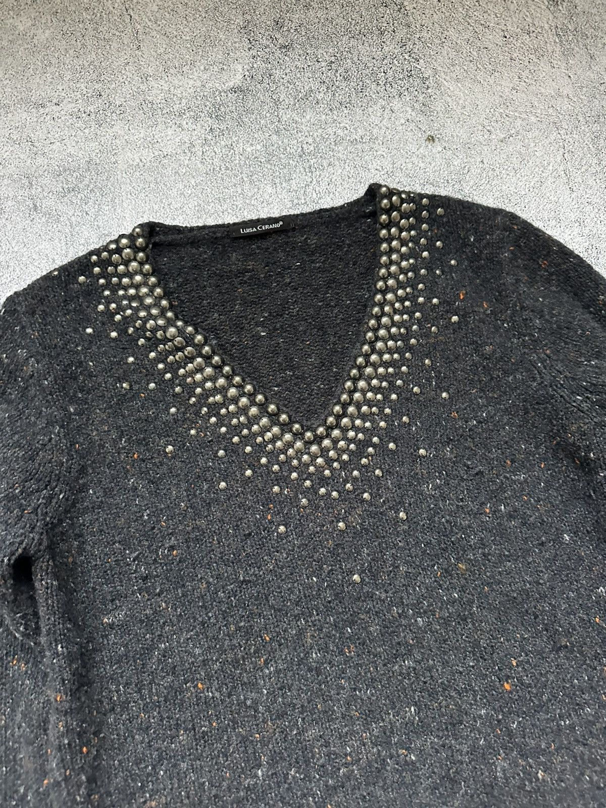 Luisa Cerano Luisa Cerano Wool Cashmere Archive Sweater Black Knit Size M / US 6-8 / IT 42-44 - 5 Thumbnail