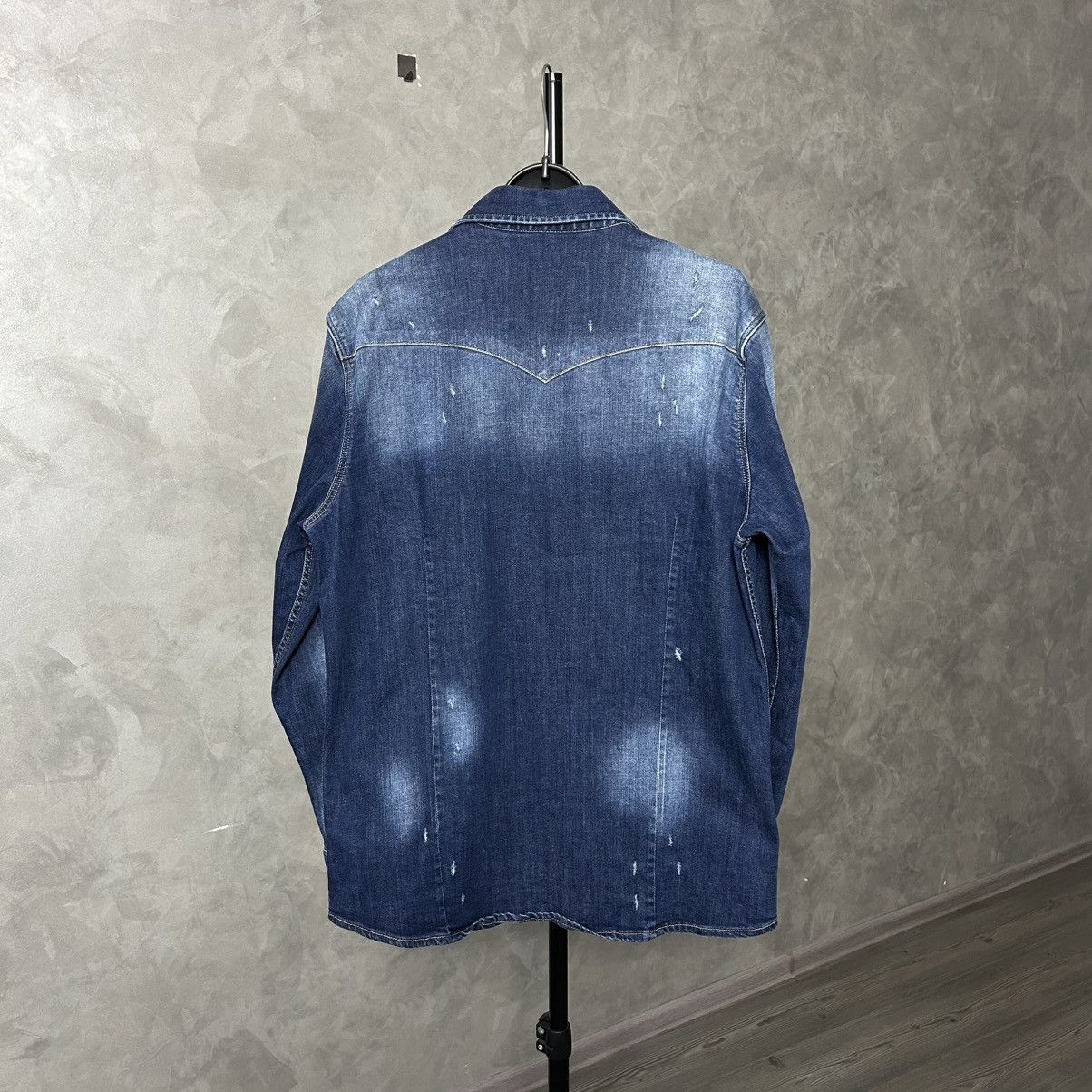 Dsquared2 Dsquared2 Distresses Western Denim Shirt With Patches Size US M / EU 48-50 / 2 - 6 Thumbnail